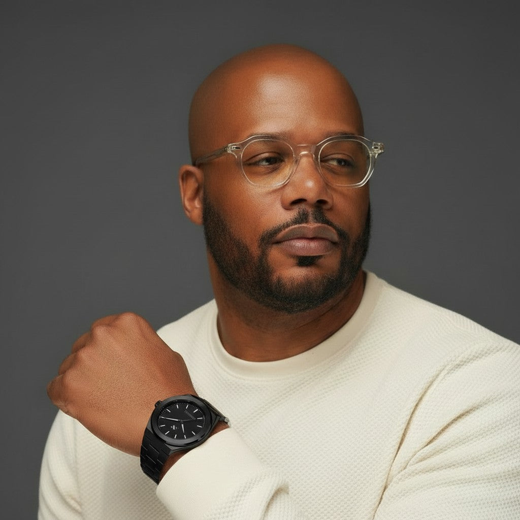 Elevate Link Phantom Swiss Movement Watch, 42MM - NCMPRBL