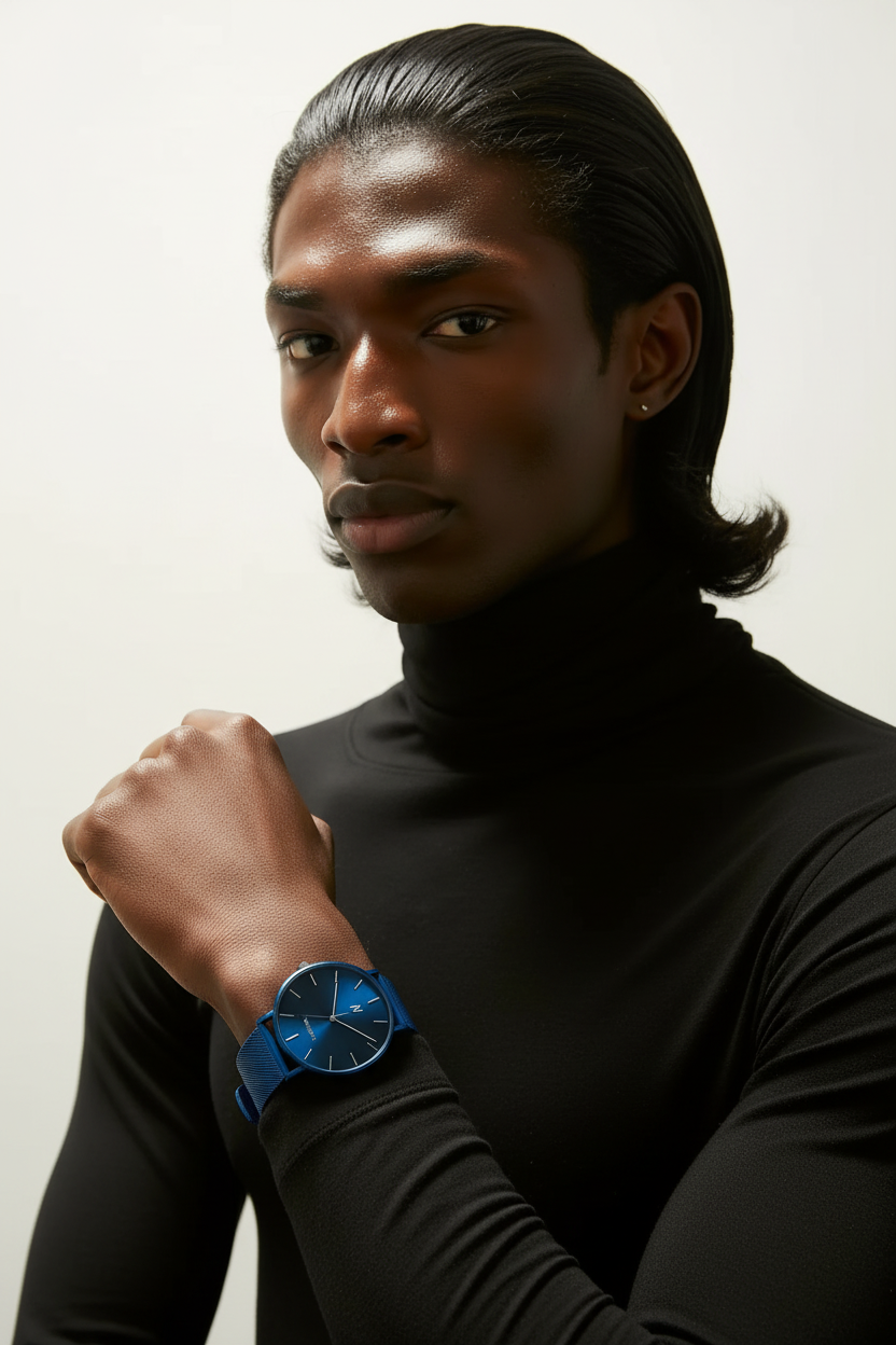 Advance Midnight Blue Quartz Movement Watch, 36MM - NCMPRBL