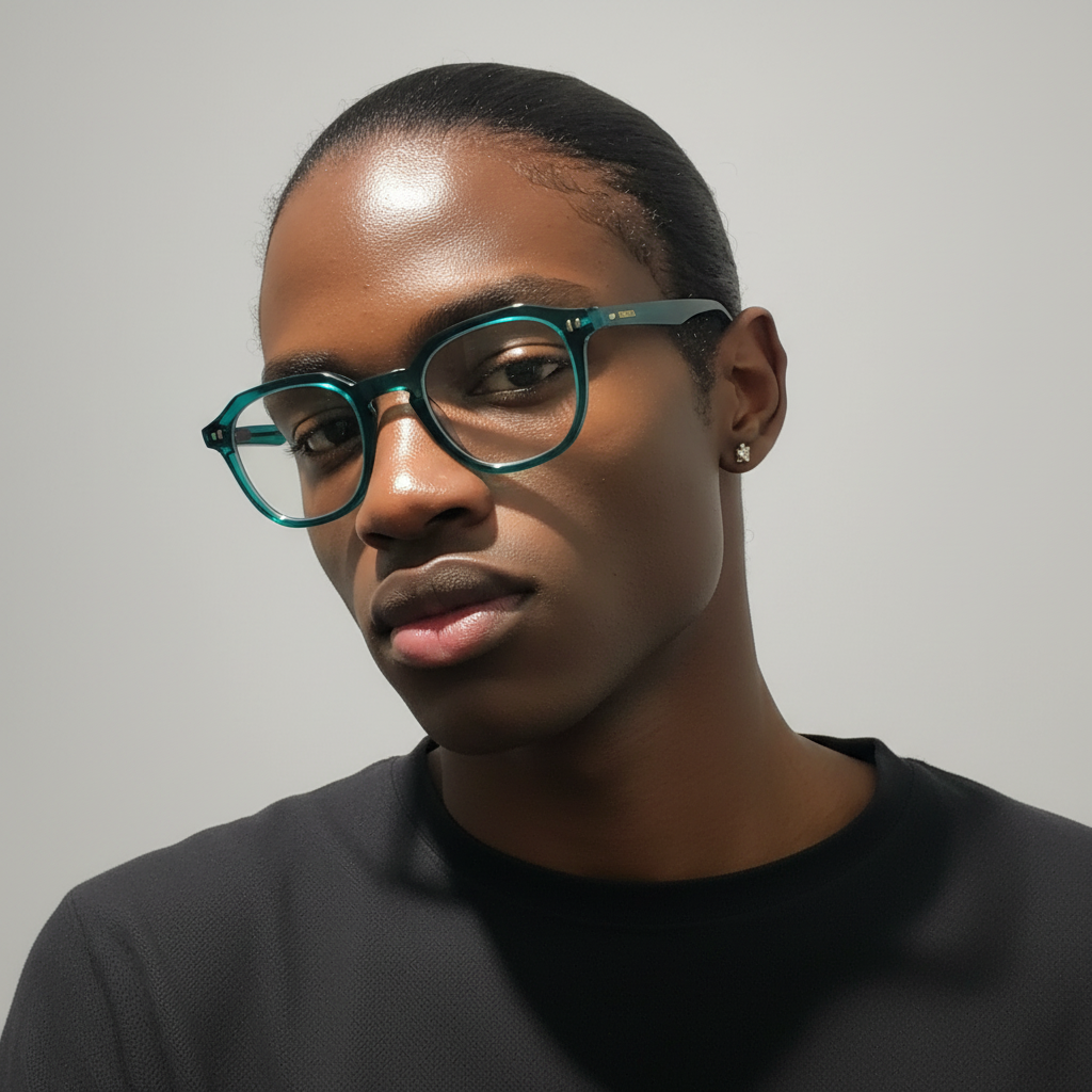 Manifest 46mm Geometric Eyeglasses - Emerald Green