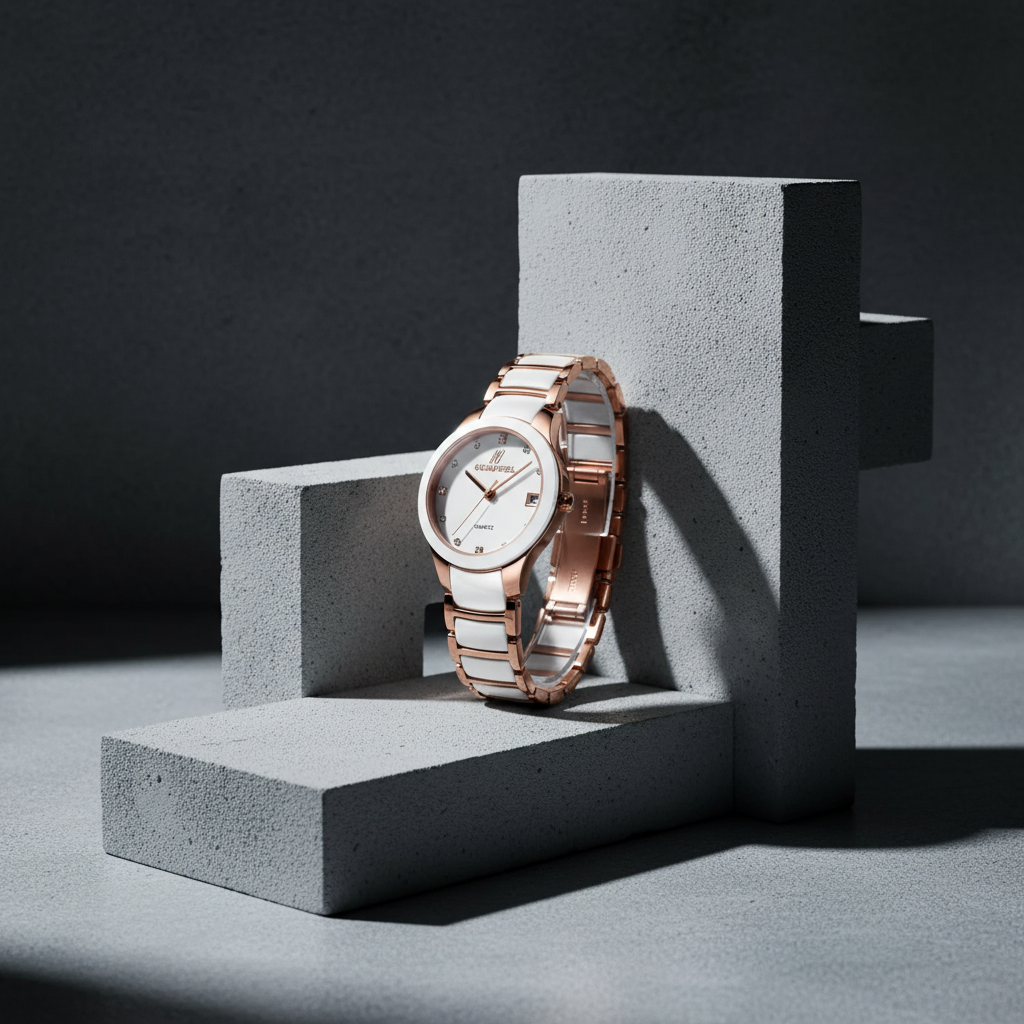 Petite Link Butterscotch Quartz Movement Ceramic Watch, 34MM