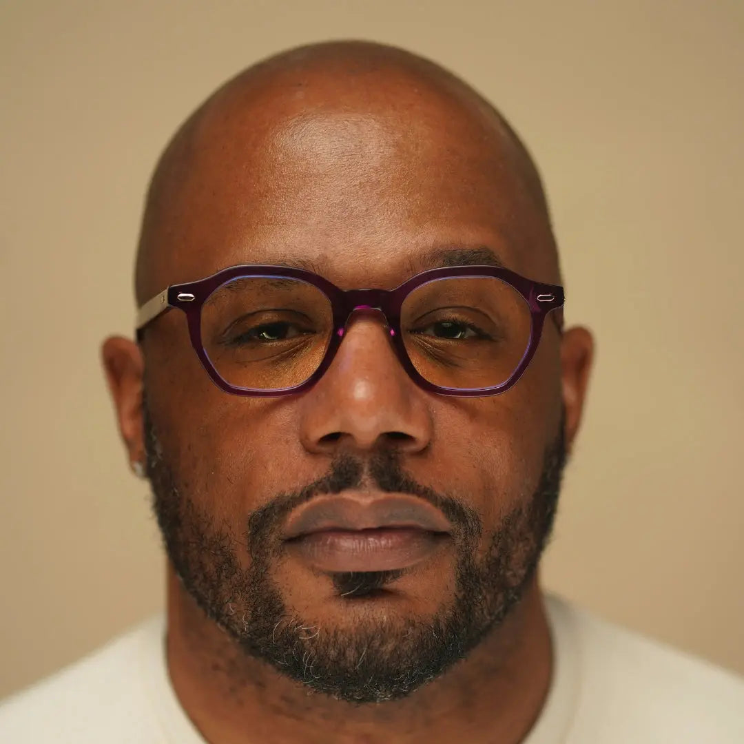 Clarity Haze Large Frame Eyeglasses In Purple