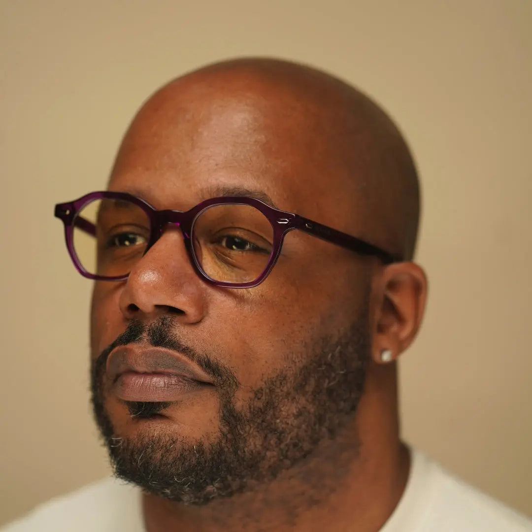 Clarity Haze Large Frame Eyeglasses In Purple