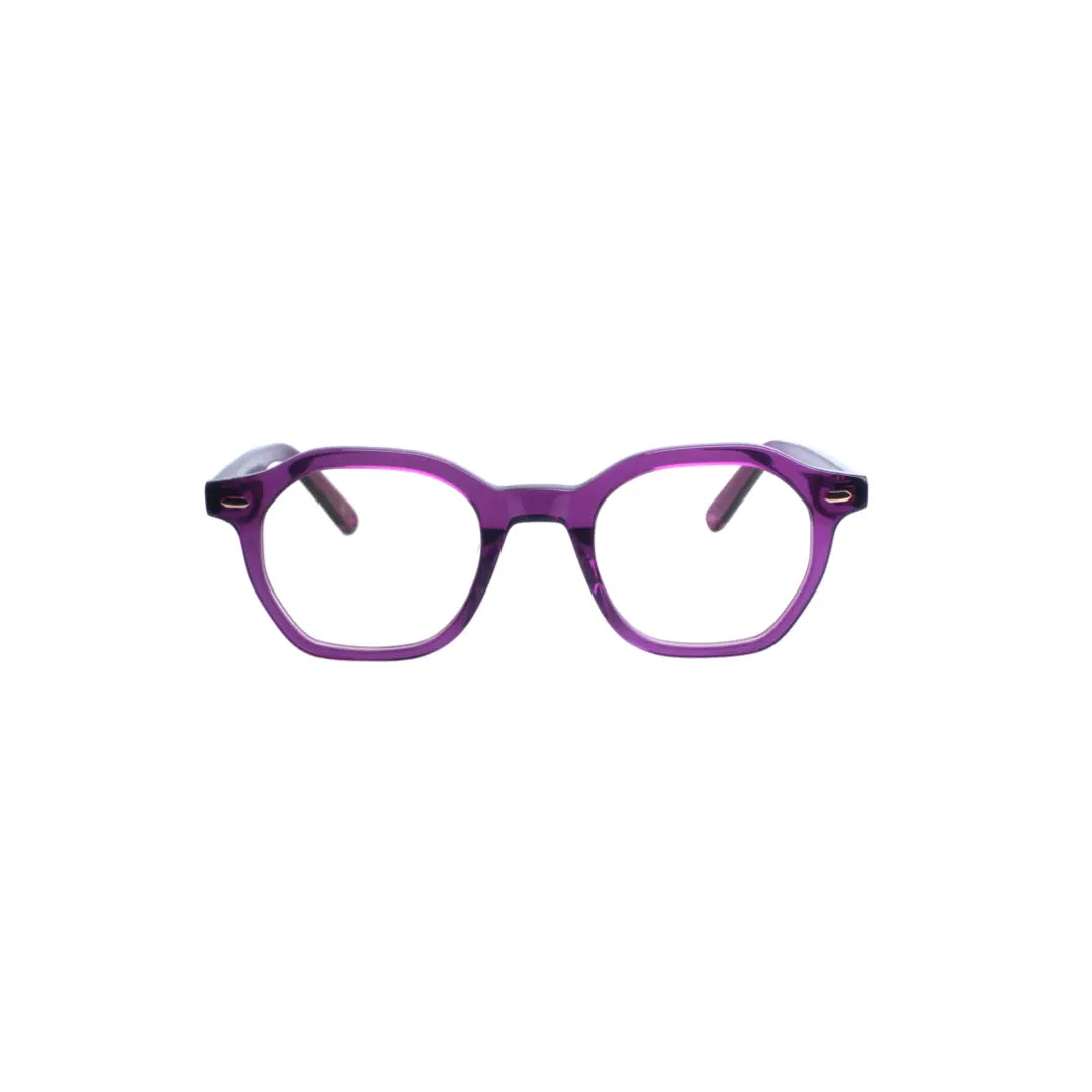 Clarity Haze Large Frame Eyeglasses In Purple - NCMPRBL