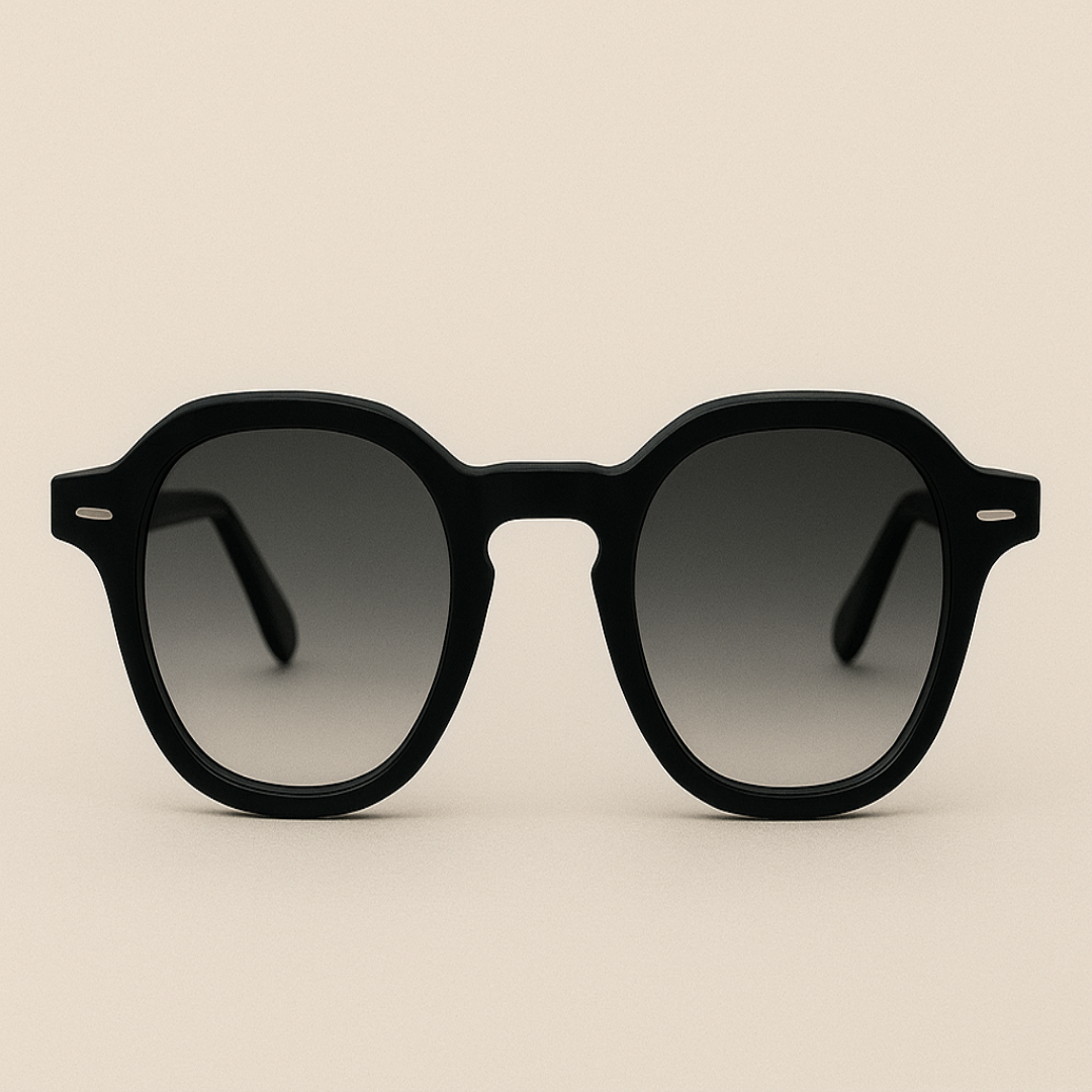 Clarity Focused Large Frame Eyeglasses In Black with Black Tint Transition GEN S Lenses