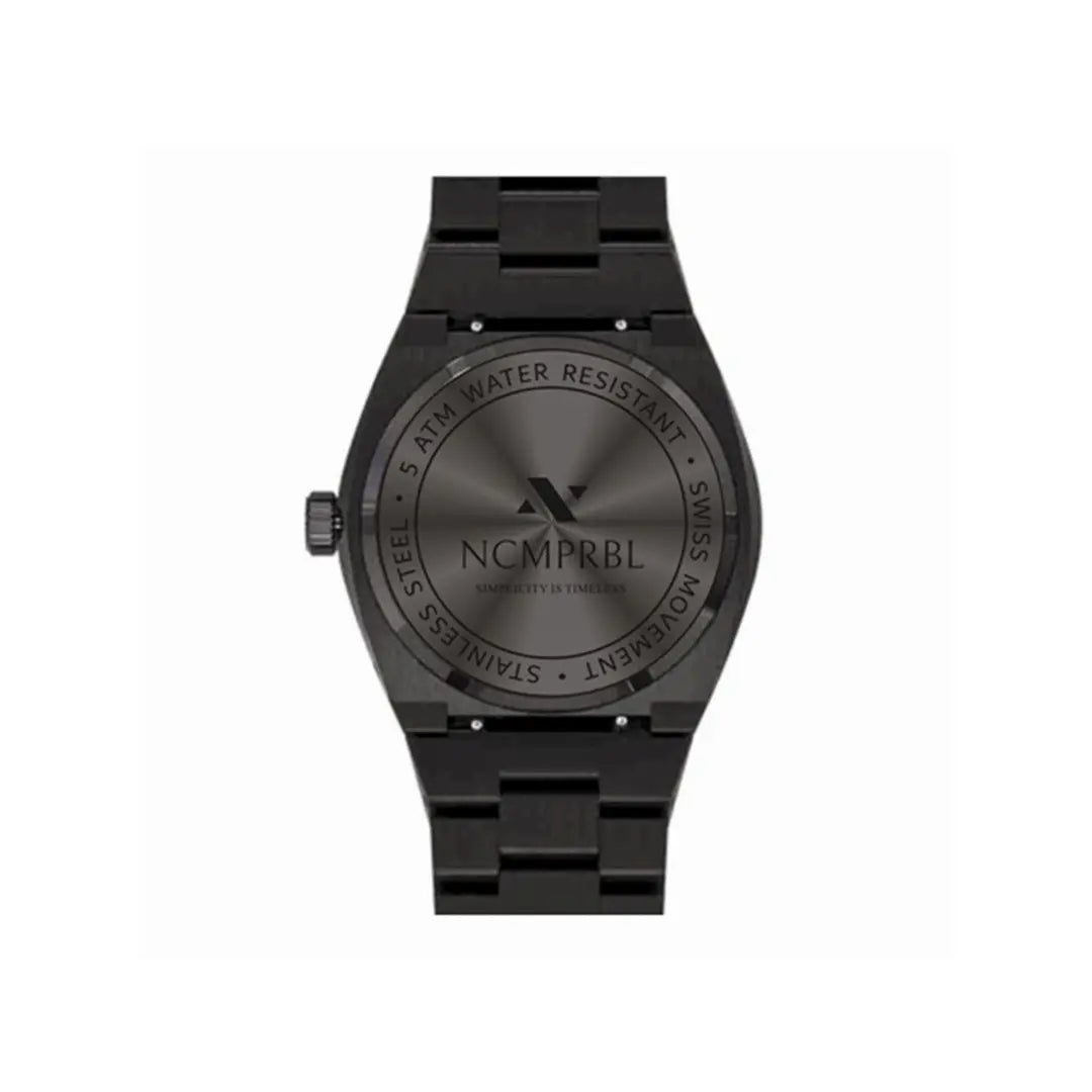 Elevate Link Phantom 42MM Mens Watch In Black/Silver