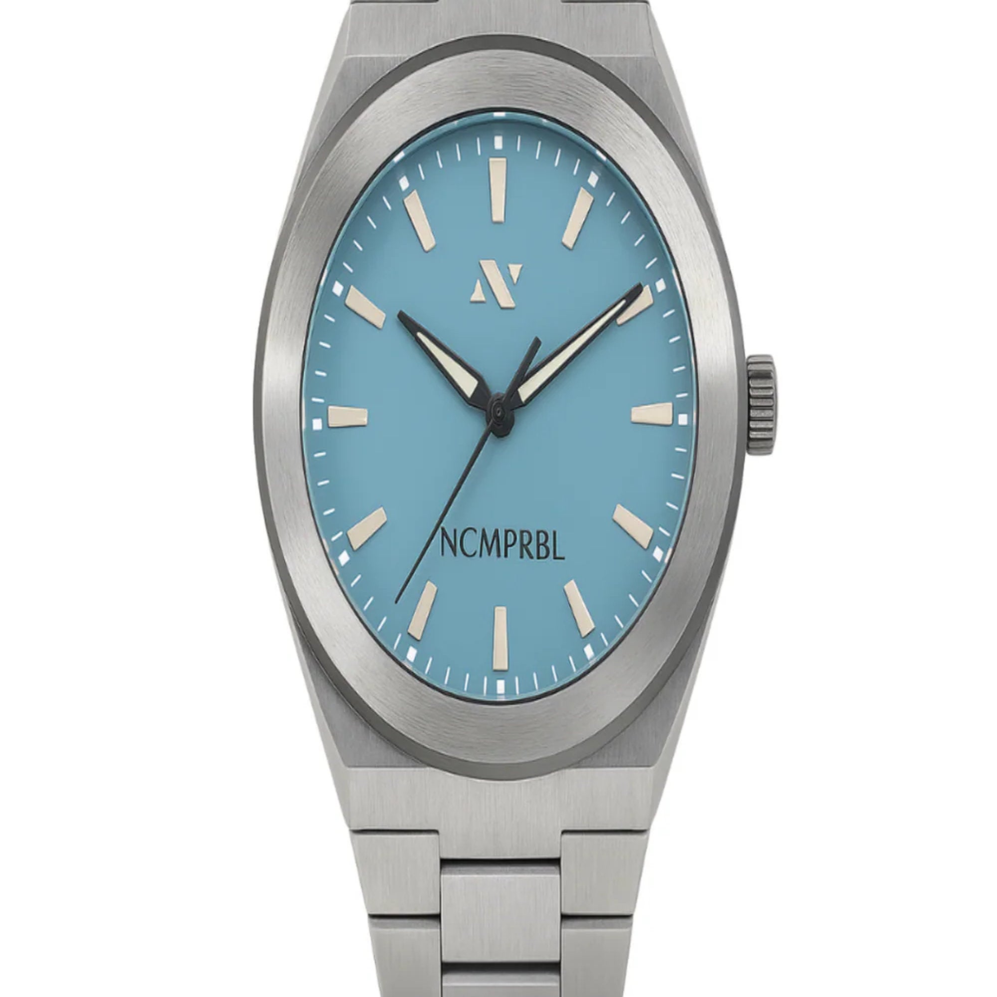 Elevate Link Denim Blue Swiss Movement Watch, 42MM