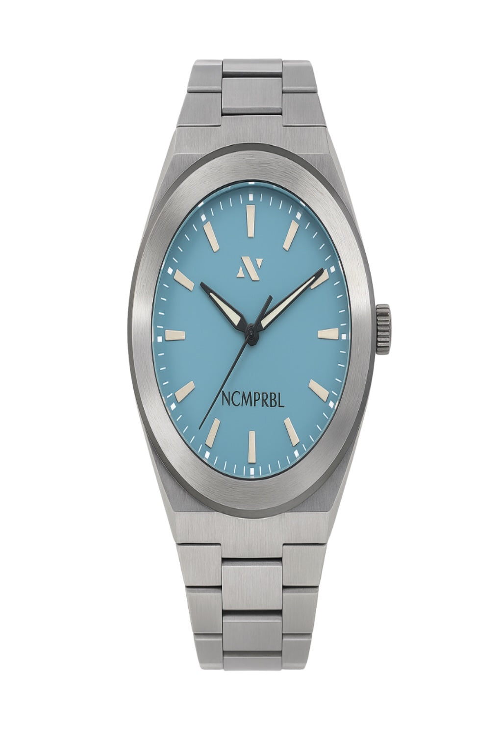 Elevate Link Denim Blue Swiss Movement Watch, 42MM