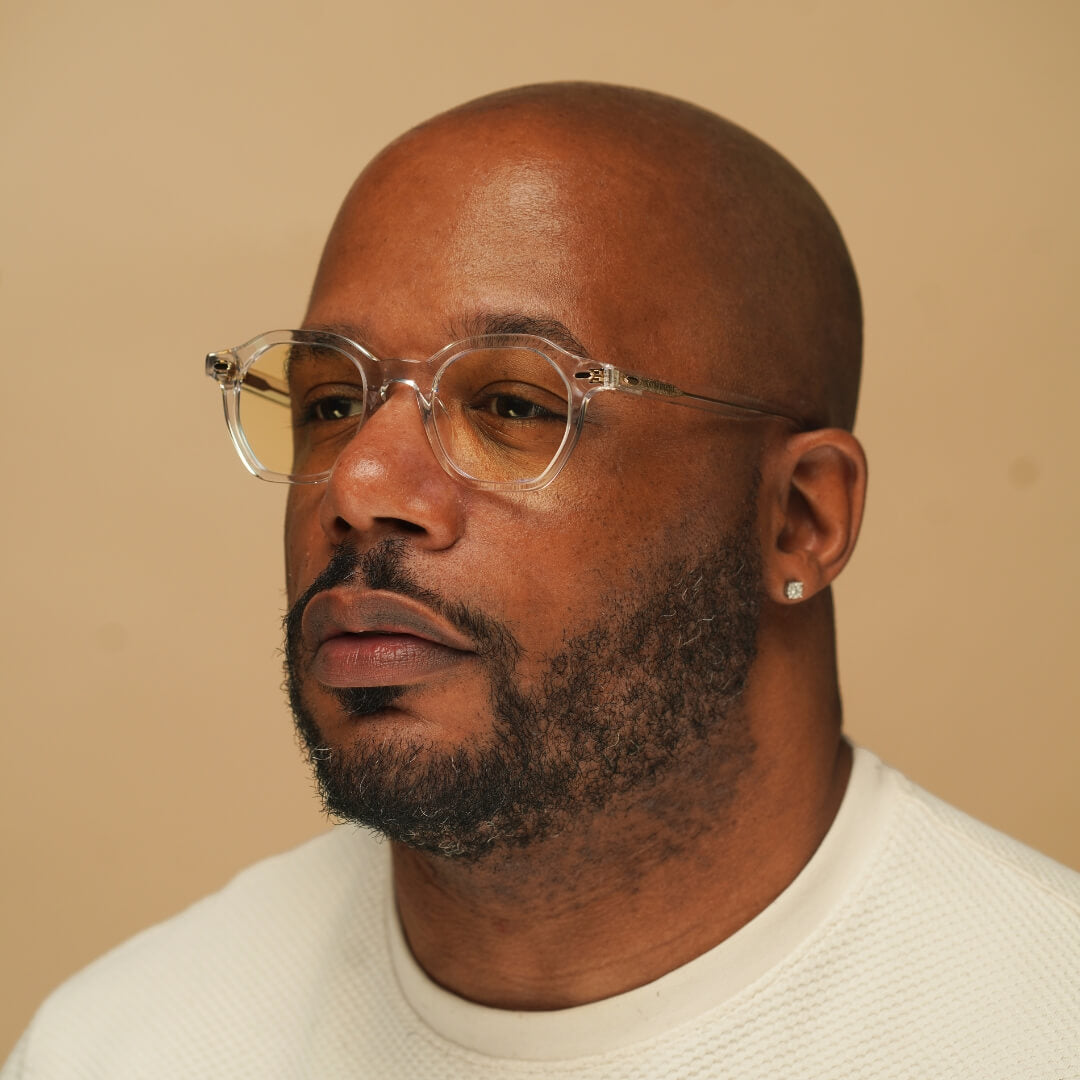 Clearview 46mm Geometric Eyeglasses - Clear