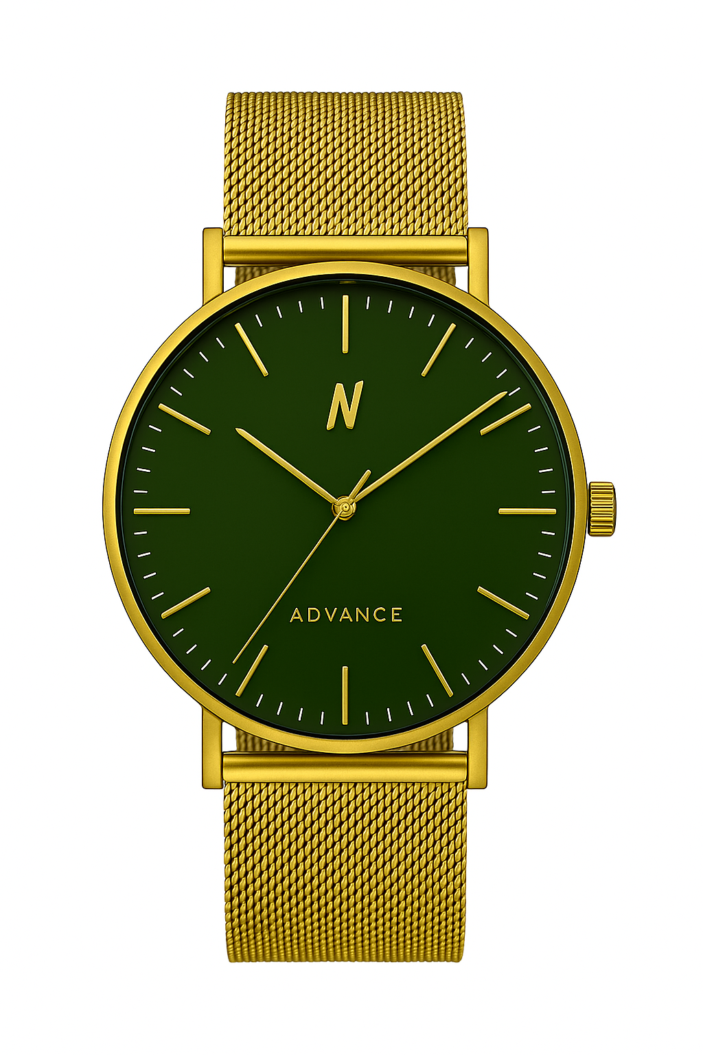 Advance Envy 40MM Unisex Watch In Yellow Gold/Green - NCMPRBL