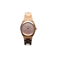 Thumbnail for Elevate Link Mocha 42MM Watch in Rose Gold/Coffee