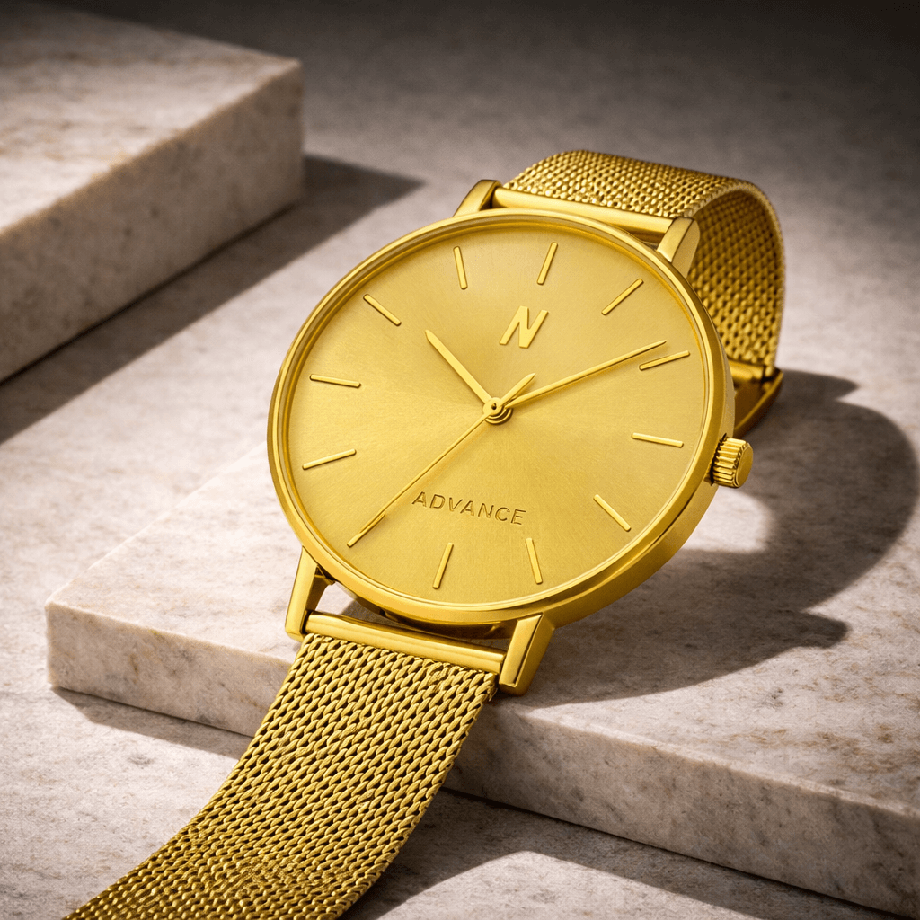 Advance Champagne Gold Quartz, 36MM