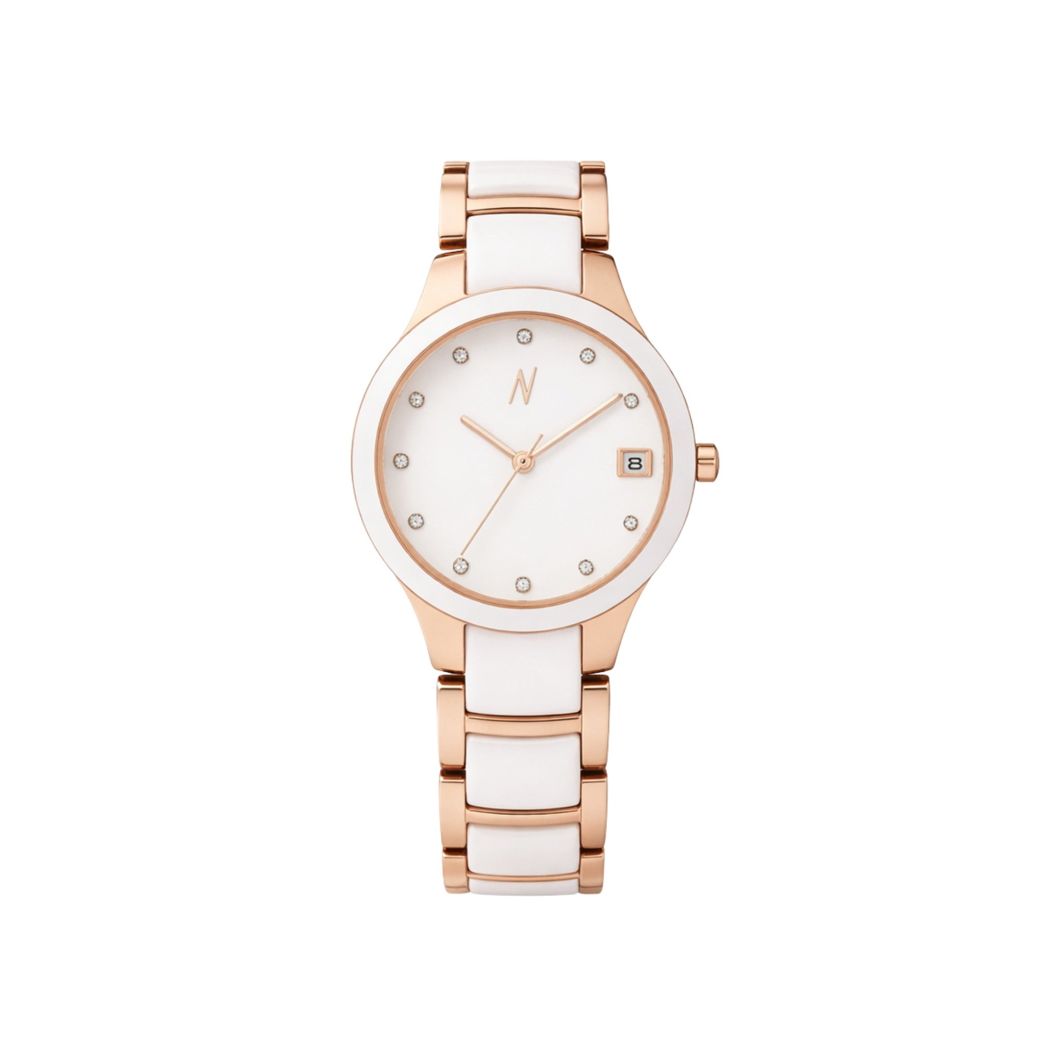 Petite Link Butterscotch Quartz Movement Ceramic Watch, 34MM