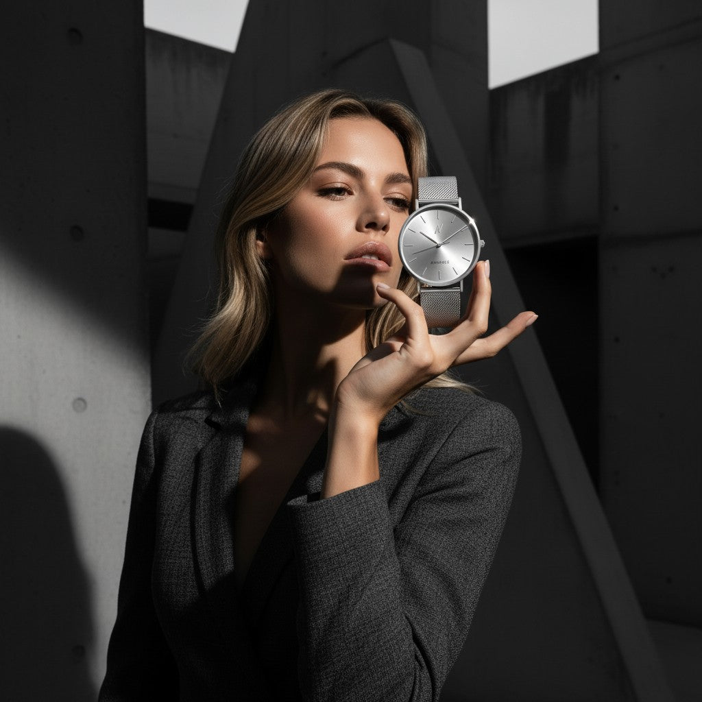 Advance Hushed Silver Quartz, 36MM