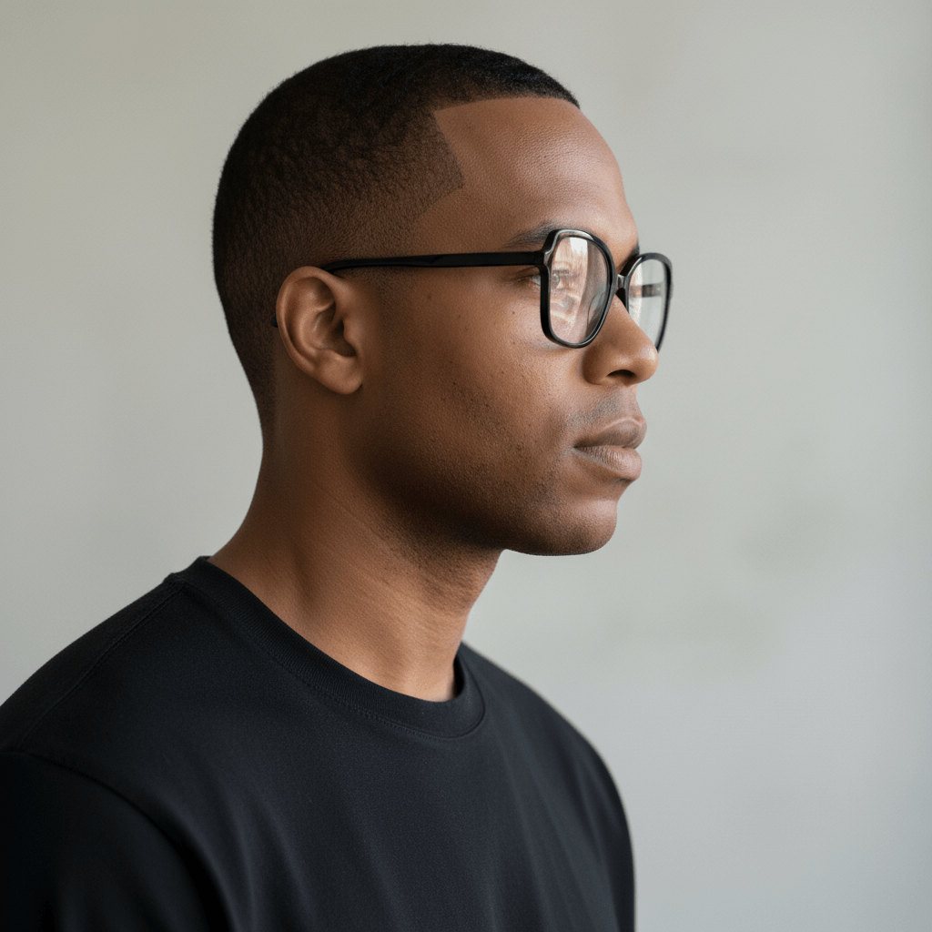 Aura 01 53MM Soft Square Eyeglasses In Obsidian Black
