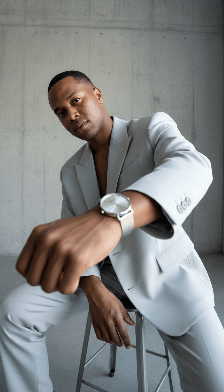 Advance Hushed Silver Quartz, 36MM