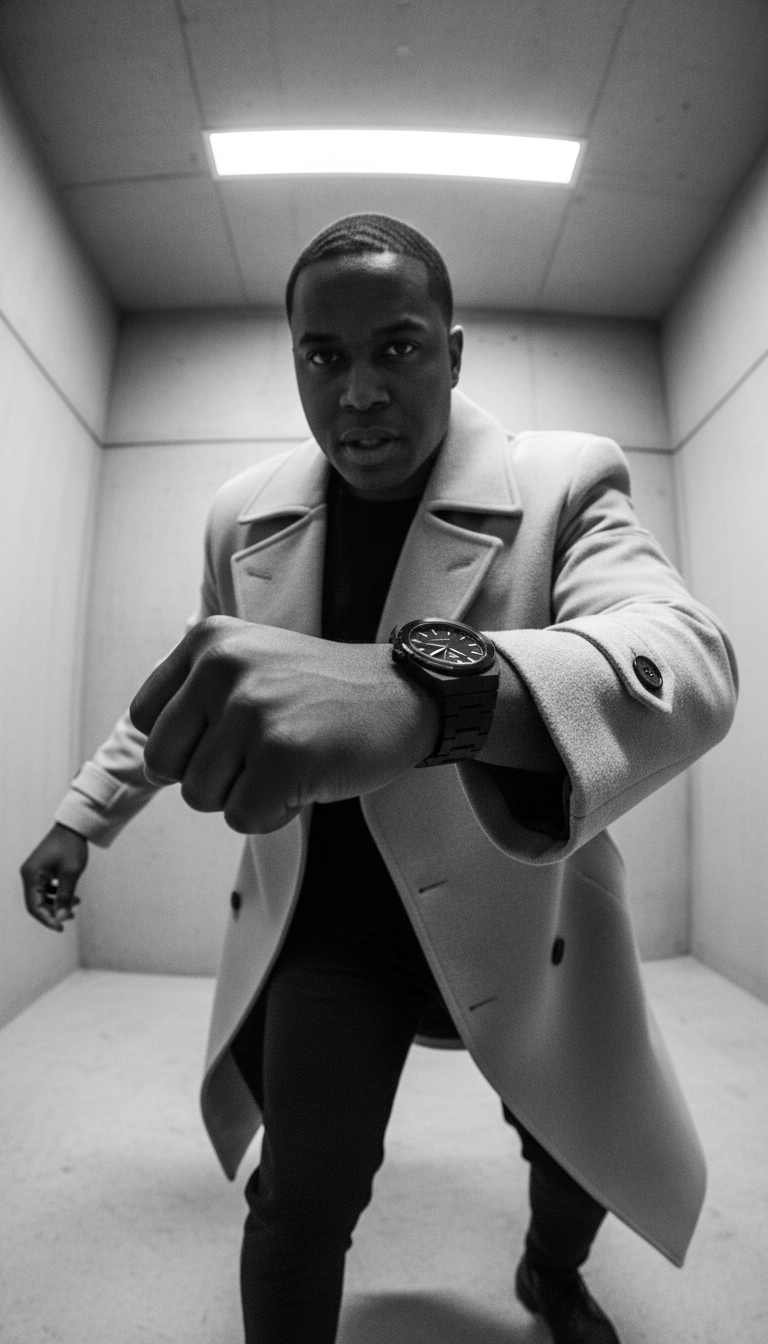 Elevate Link Phantom Swiss Movement Watch, 42MM