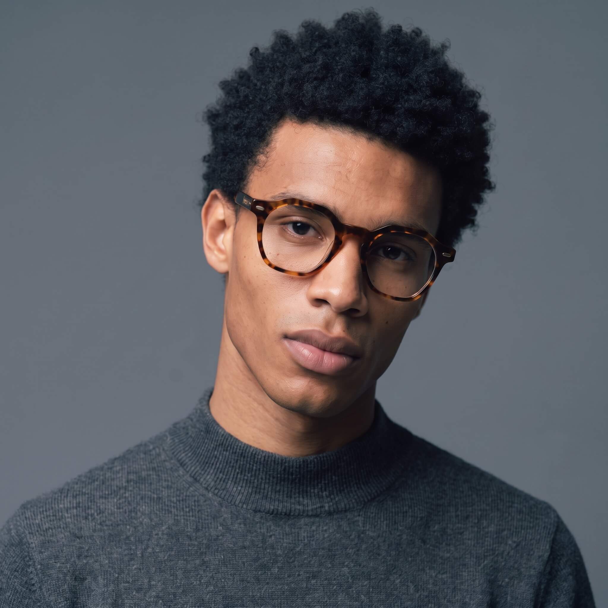 Dusk 46mm Geometric Eyeglasses - Brown Tortoise