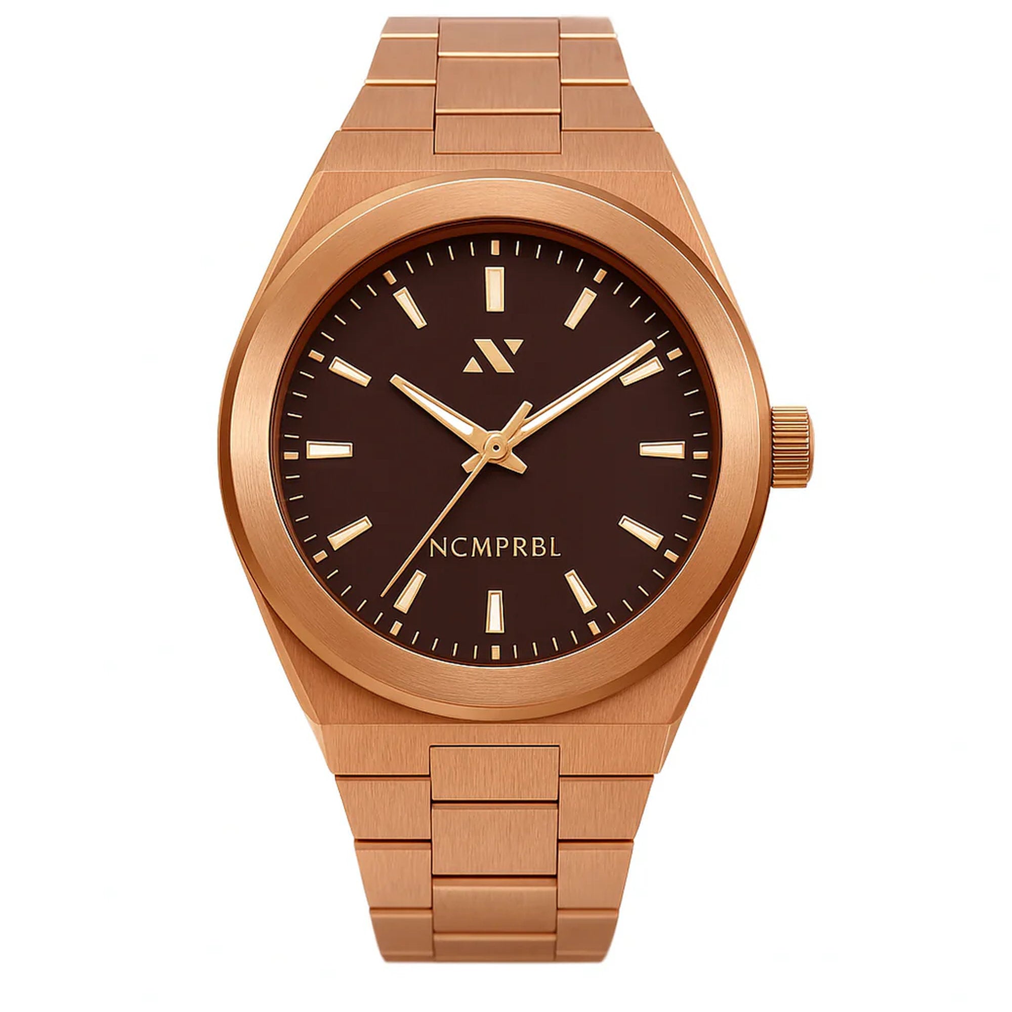 Elevate Link Mocha Swiss Movement Watch, 42mm