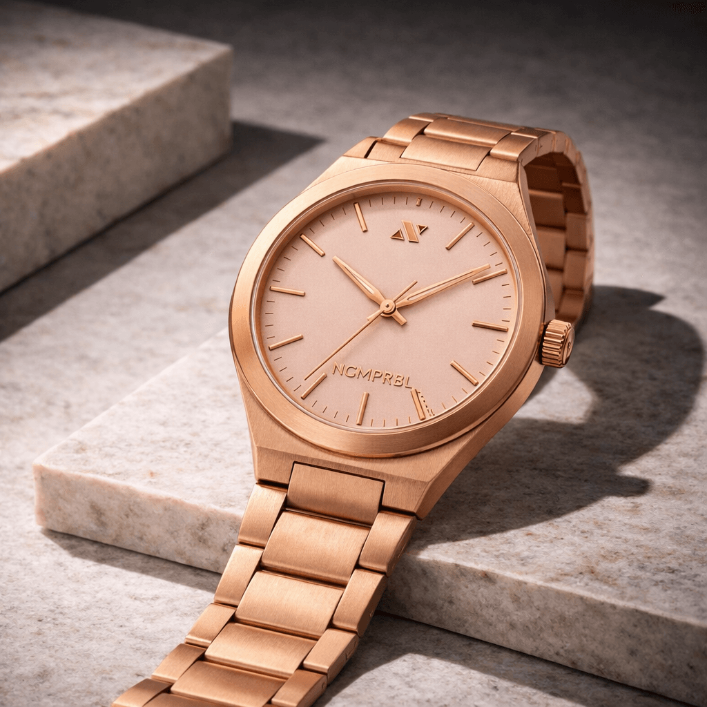 Elevate Link Rosé Swiss Quartz Watch, 42MM