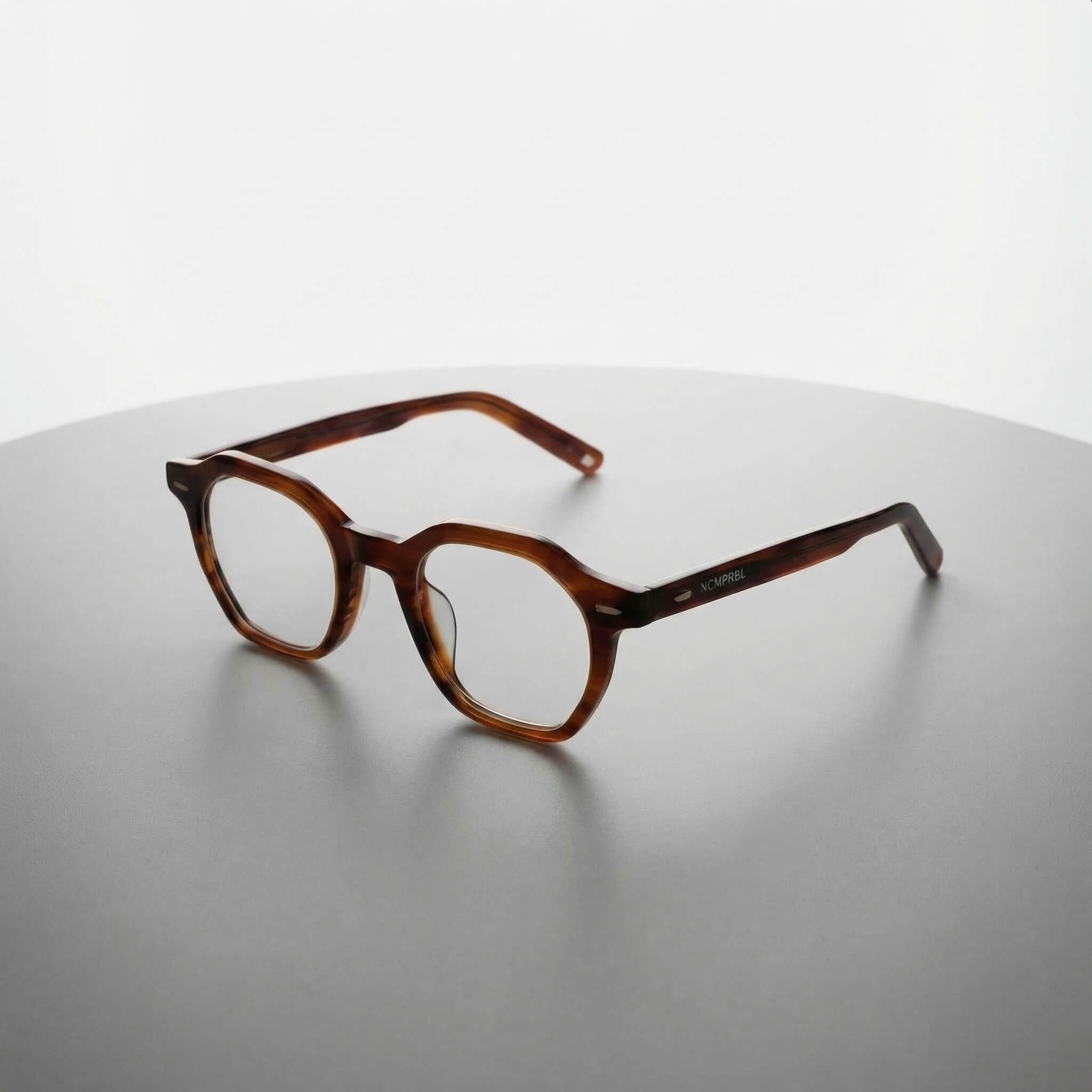 Oakwood 46mm Geometric Eyeglasses - Orange Sandalwood