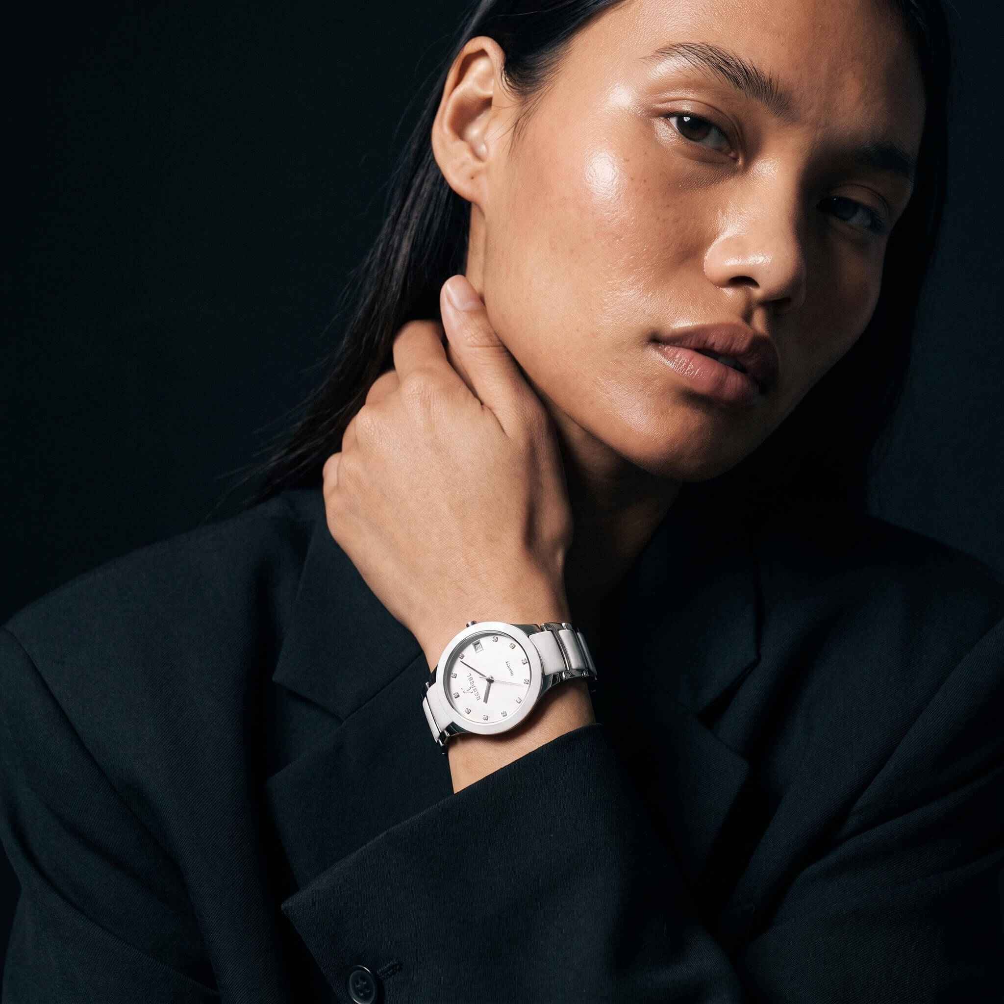 Petite Link Reign Quartz Ceramic Watch, 34MM