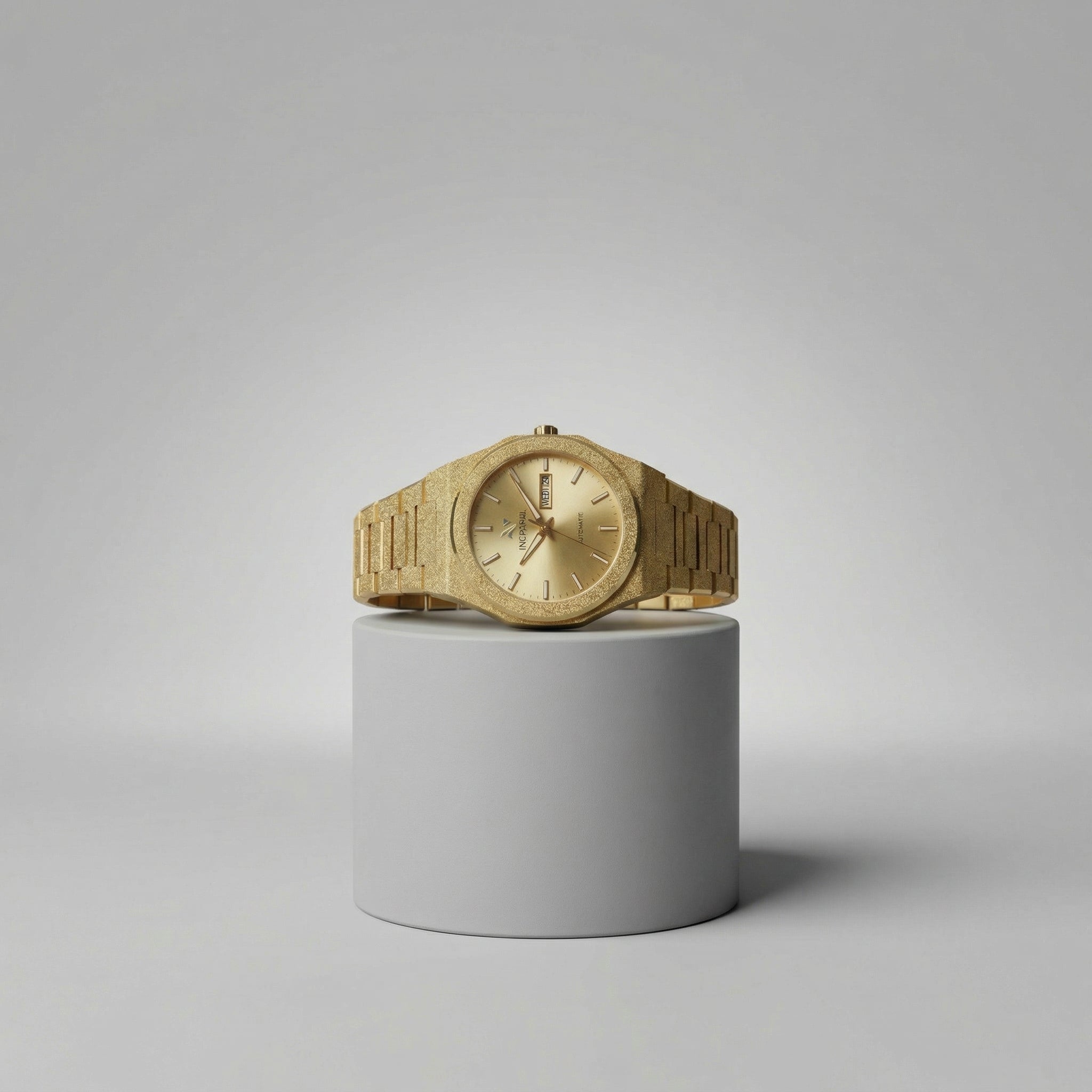 Ascend Aurelian 40MM Automatic Link Watch In Frosted Champagne Gold