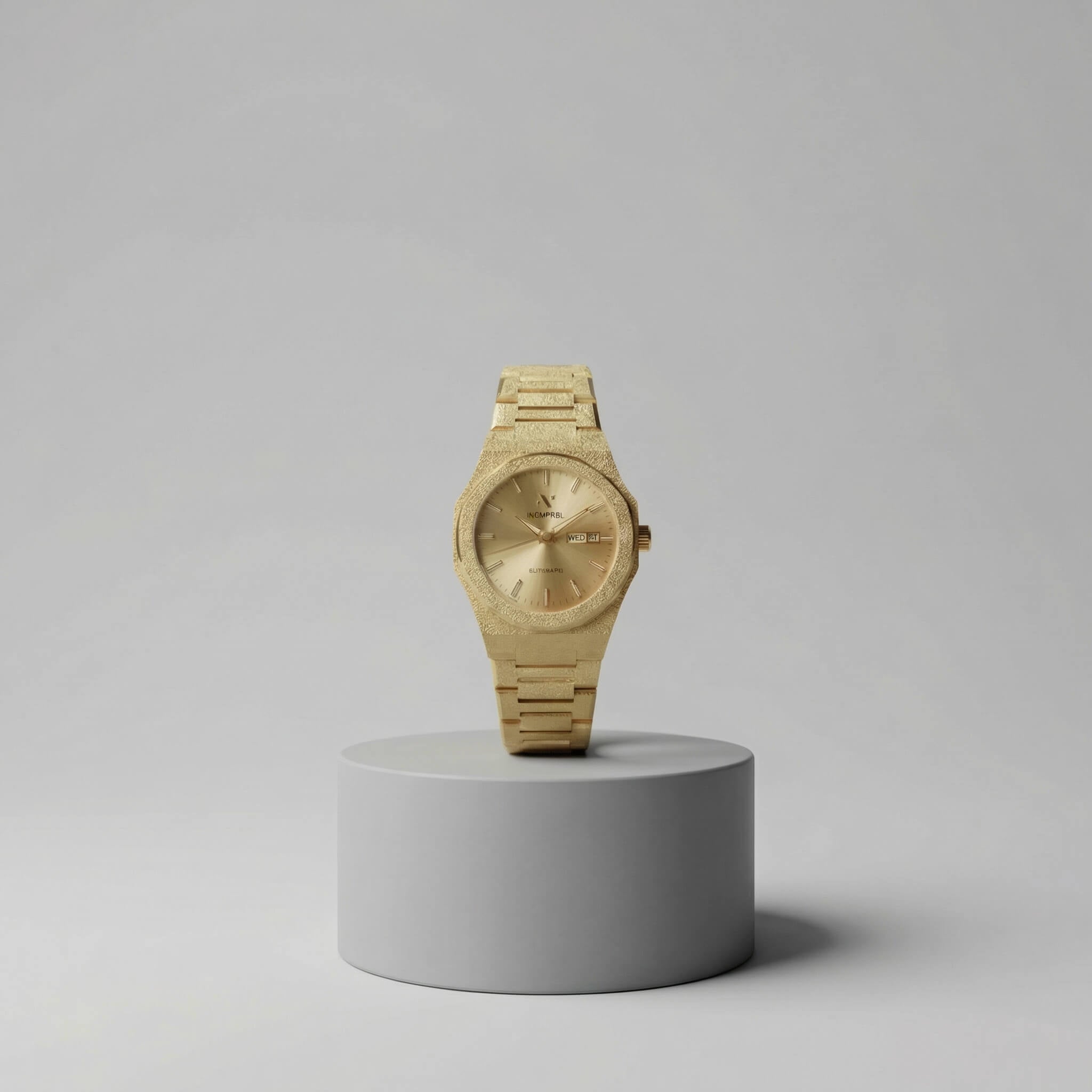 Ascend Aurelian 40MM Automatic Link Watch In Frosted Champagne Gold