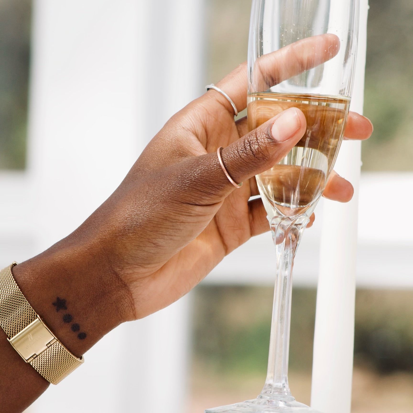 Advance Champagne Gold Quartz, 36MM