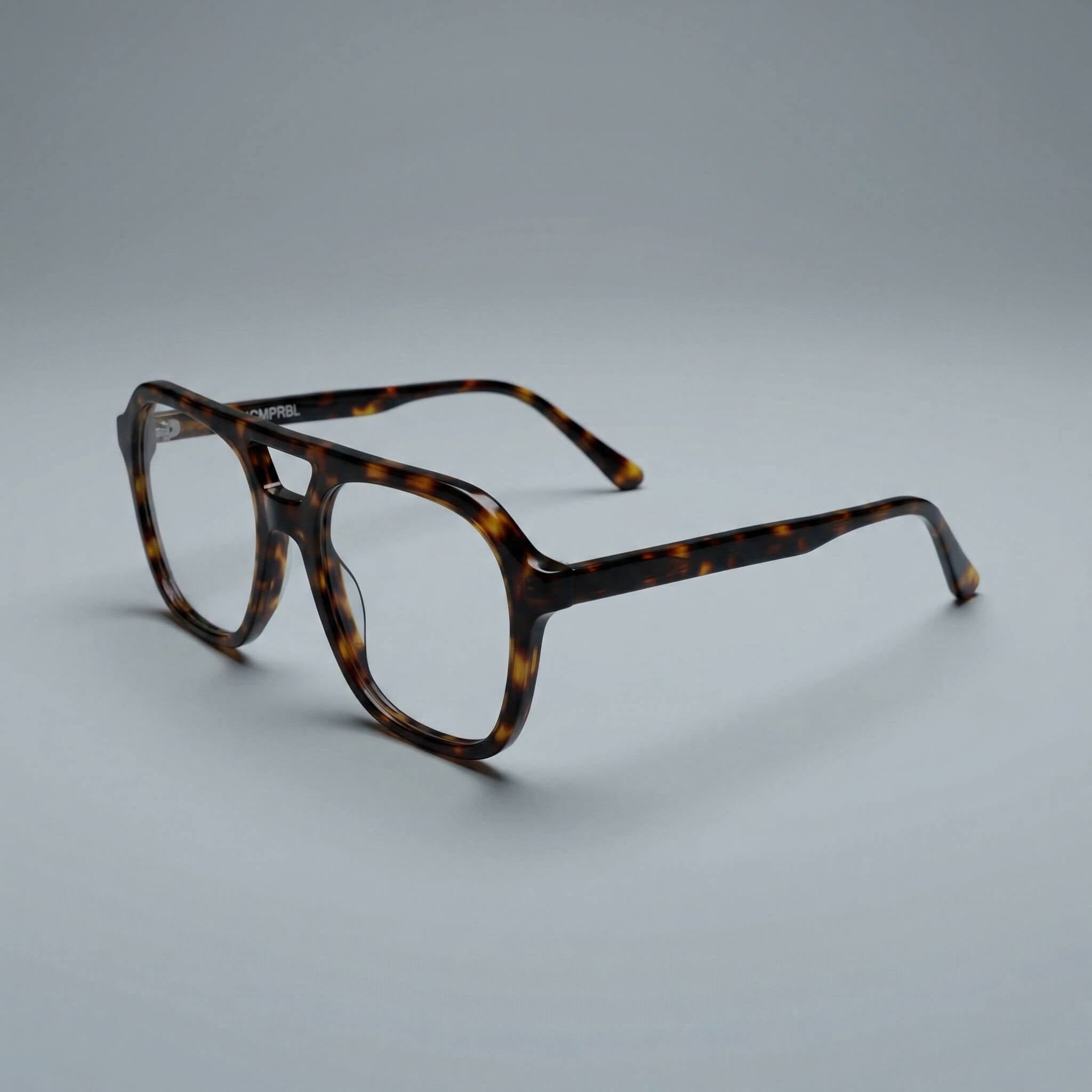 AXIS 02 Umber Flat Top 53MM Eyeglasses - Espresso Marble