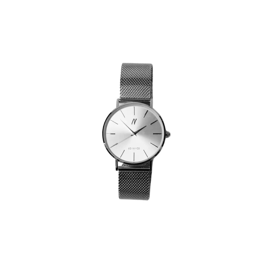 Advance Chrome 36MM Unisex Mesh Watch In Silver 