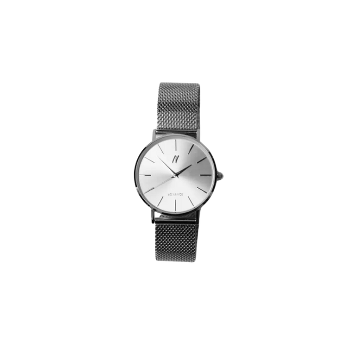 Advance Chrome 36MM Unisex Mesh Watch In Silver - NCMPRBL