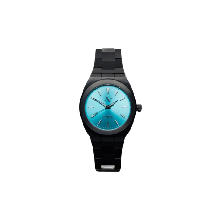 Elevate Link Maldives 42MM Mens Watch In Black/Aqua - NCMPRBL