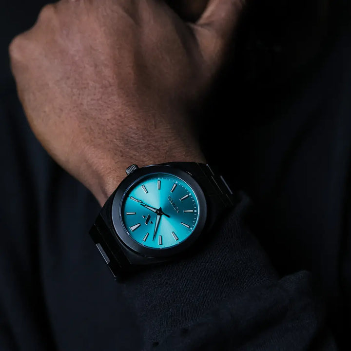 Elevate Link Maldives 42MM Mens Watch In Black/Aqua - NCMPRBL