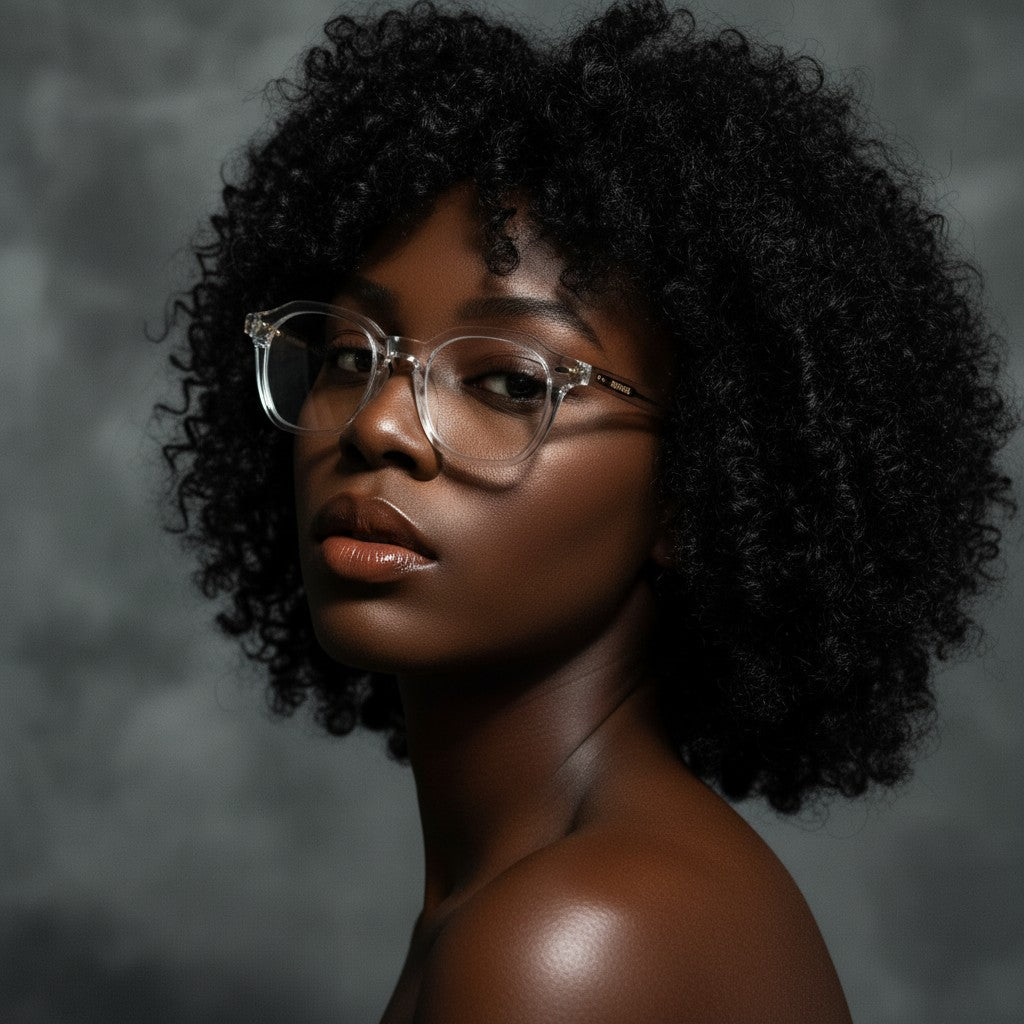 Clearview 46mm Geometric Eyeglasses - Clear