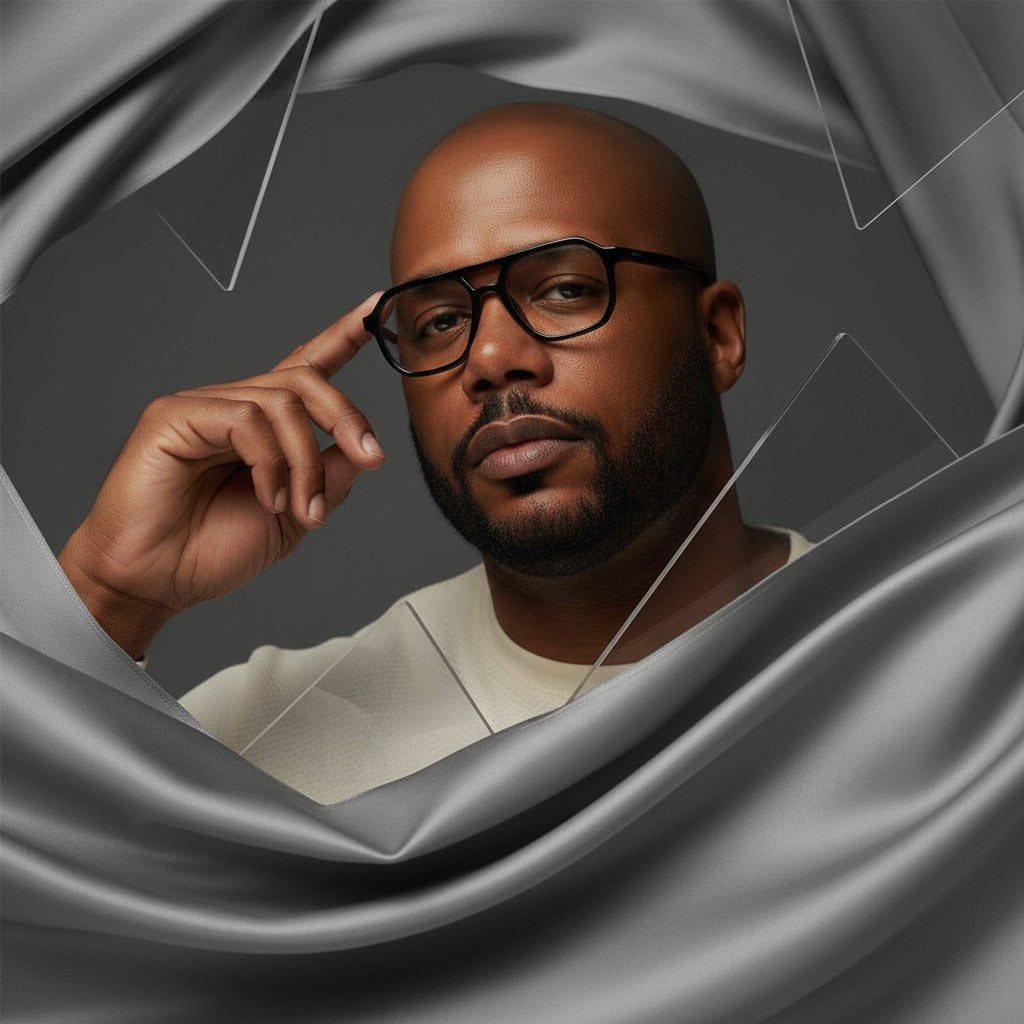 Onyx Flat Top Eyeglasses - Obsidian Black - NCMPRBL