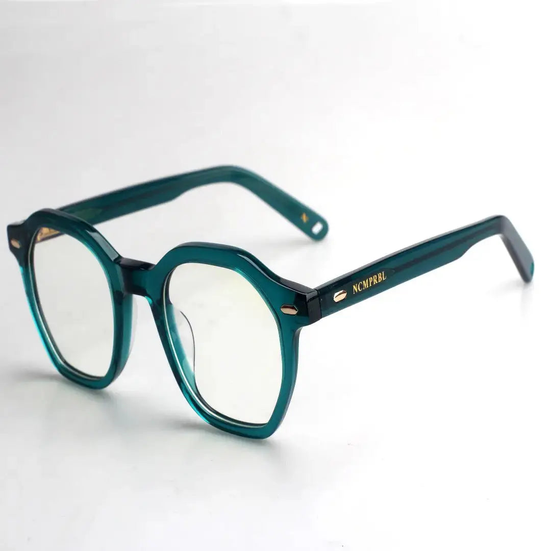 Clarity Manifest Large Frame Eyeglasses In Green NCMPRBL