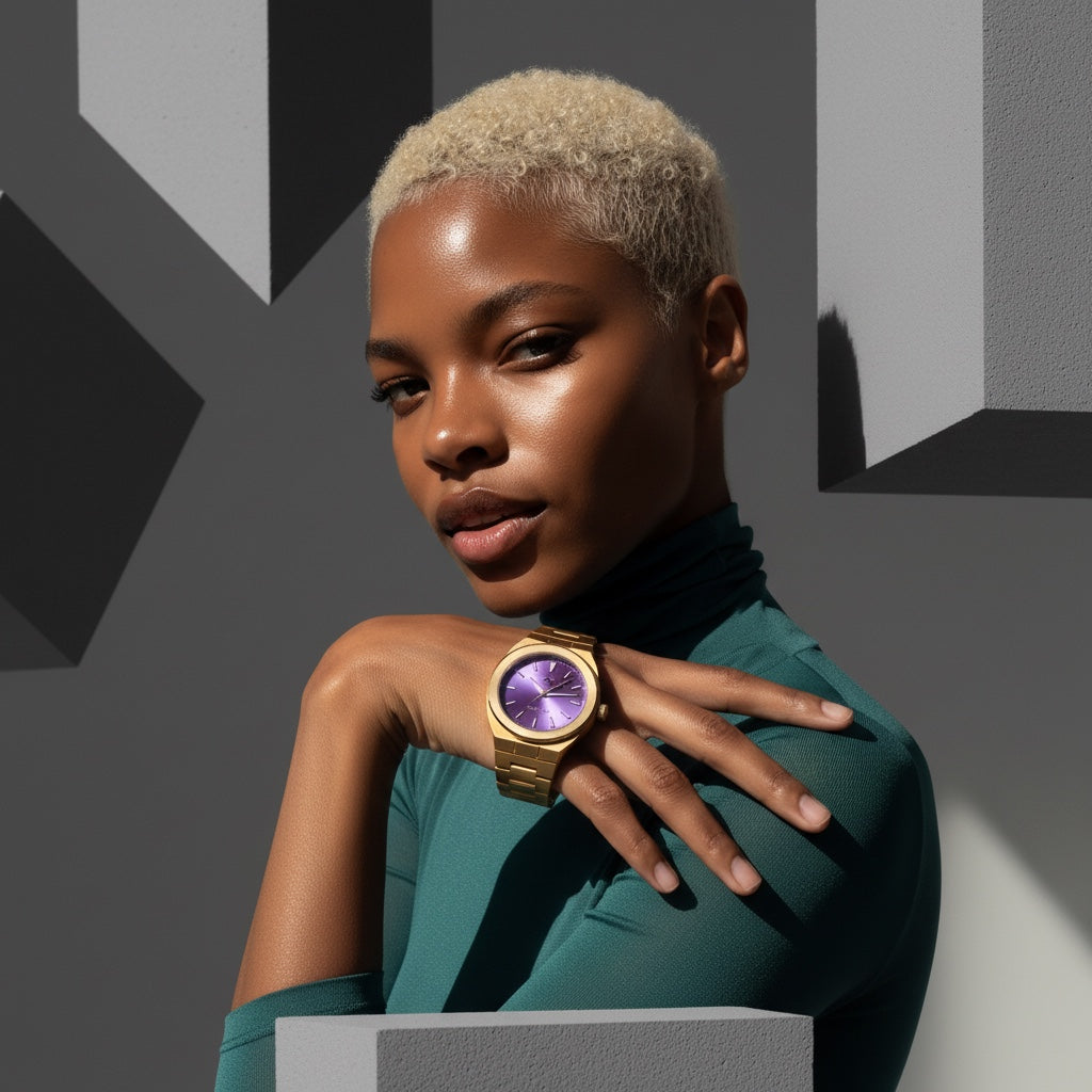 Elevate Link Peri Swiss Movement Watch, 42MM - NCMPRBL