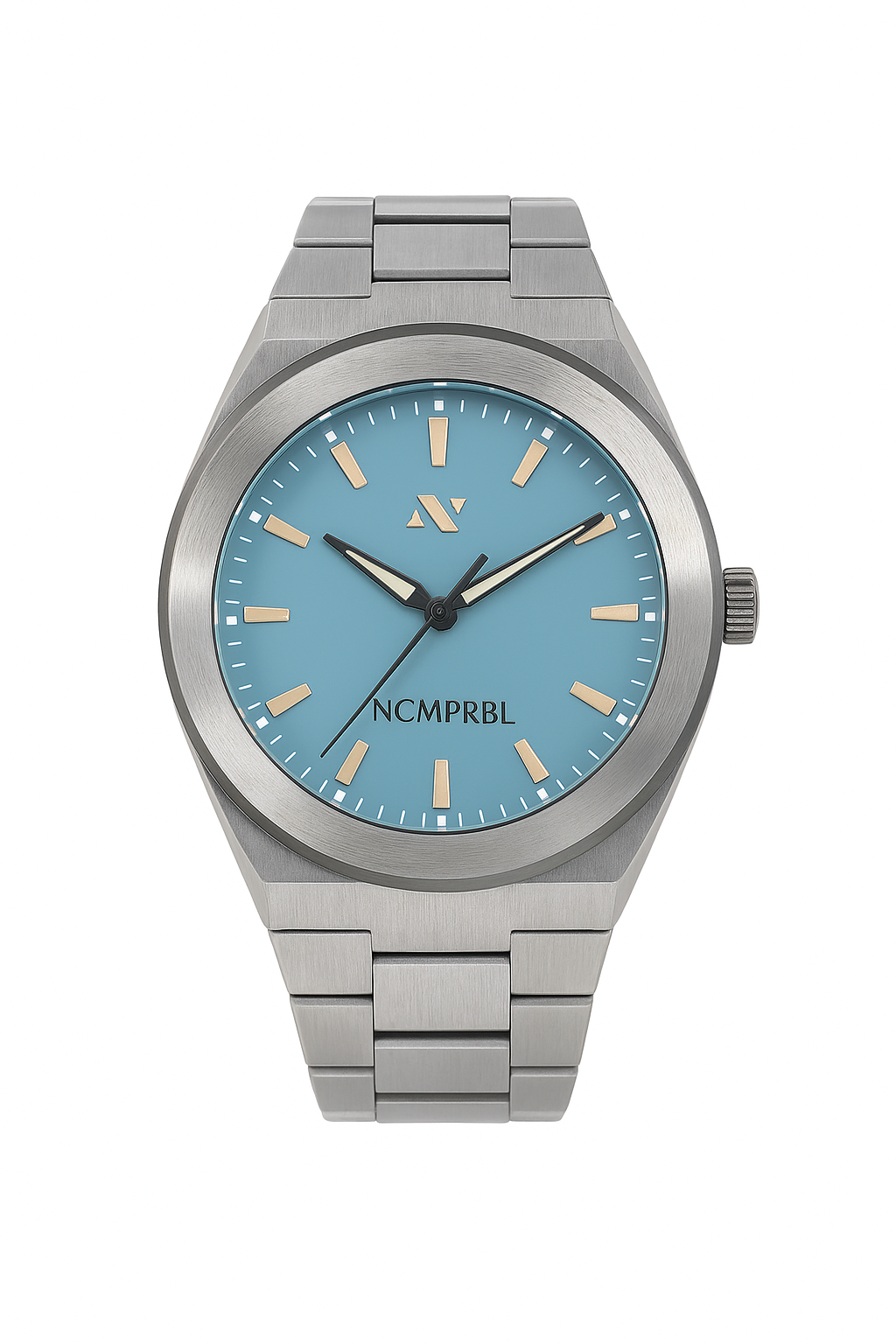 Elevate Link Denim Blue 42MM Unisex Watch In Silver/Blue - NCMPRBL