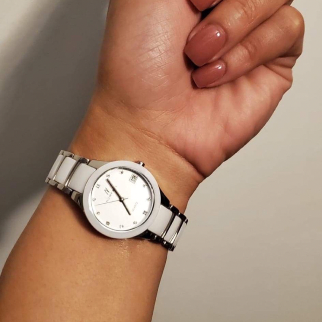 Petite Link Reign 34MM in White/Silver