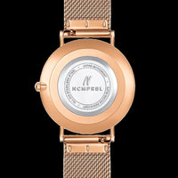 Thumbnail for 003 RG.RD 36MM Unisex Mesh Watch in Rose Gold and Red