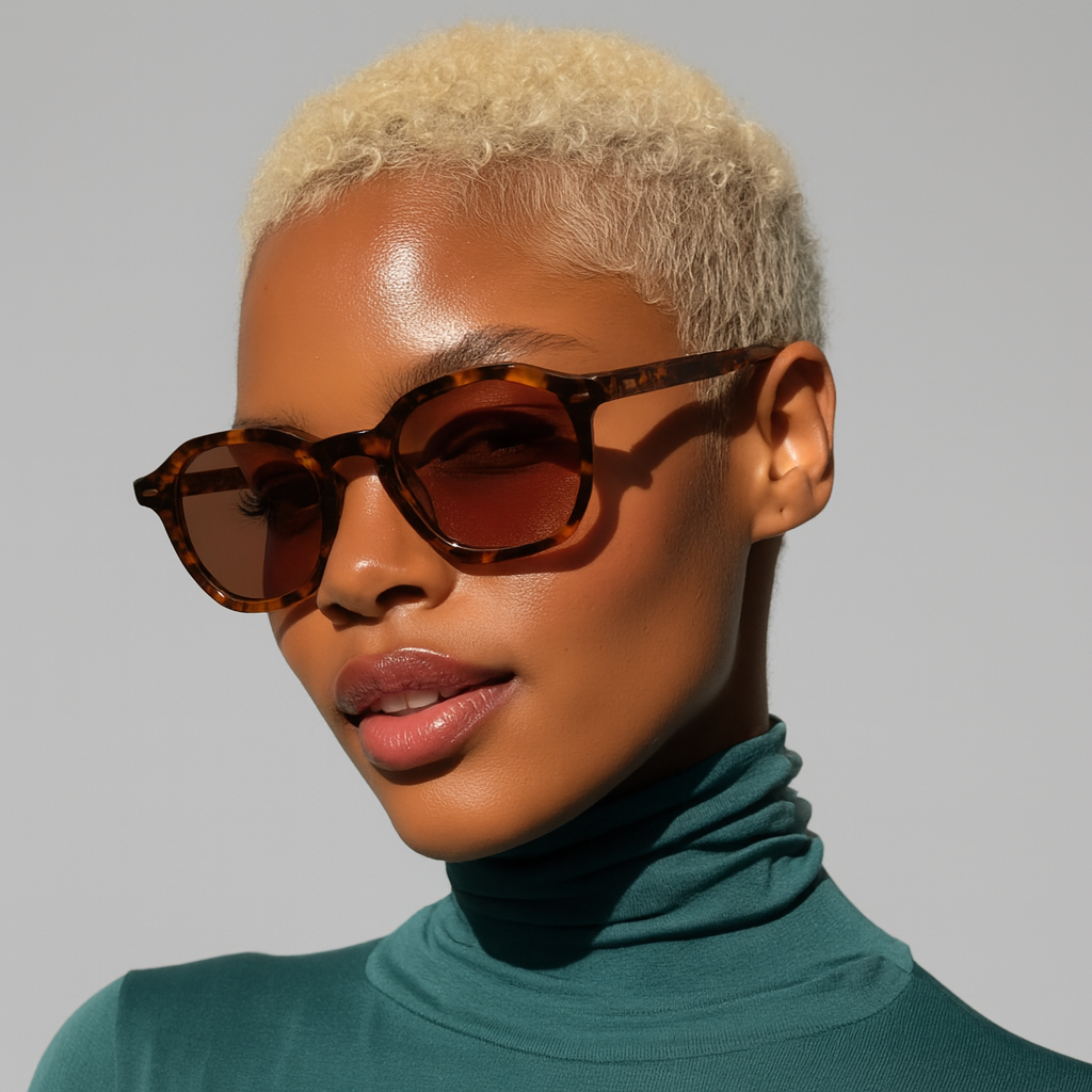Dusk 46mm Geometric Eyeglasses - Brown Tortoise