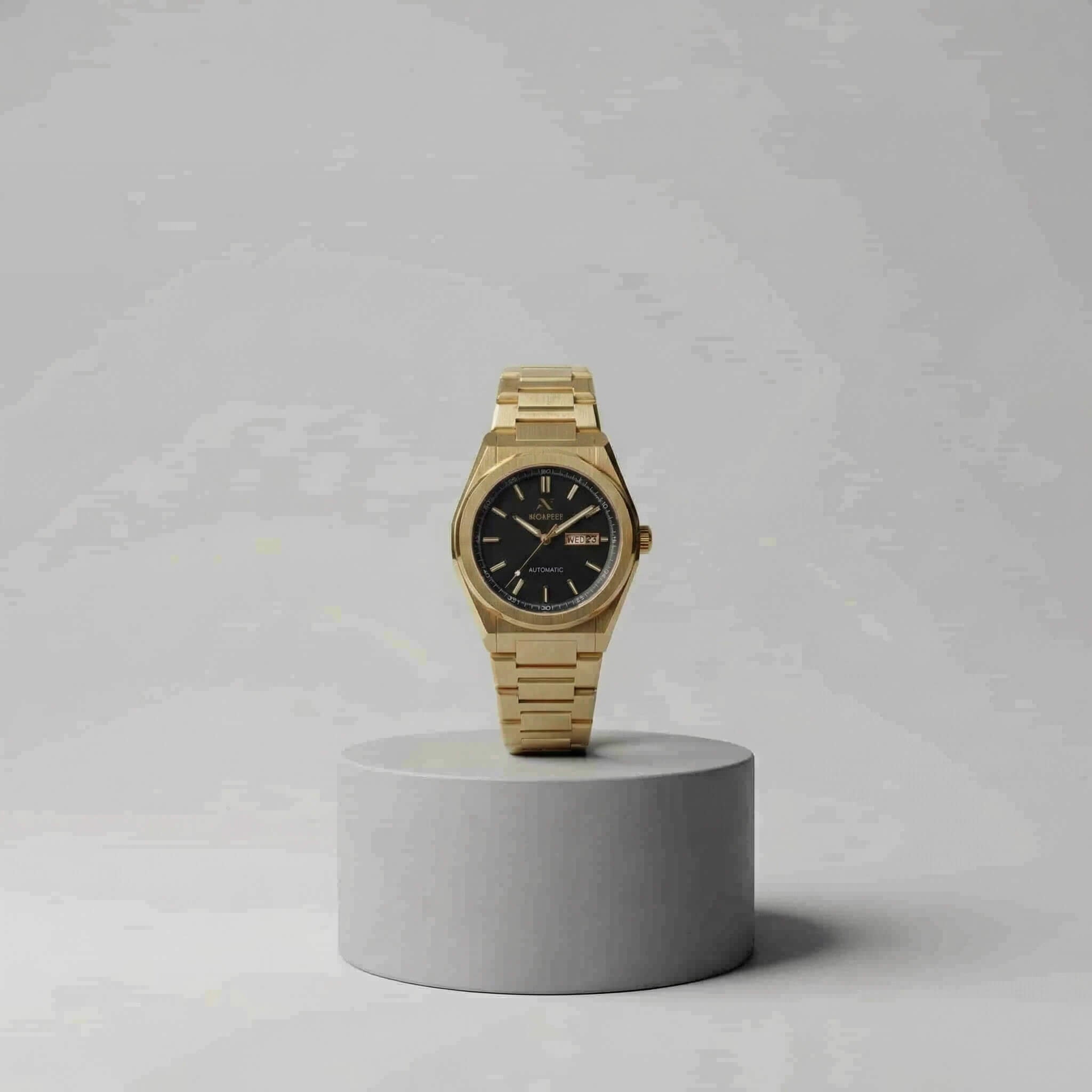 NCMPRBL Ascend Sphinx 03 Automatic 42MM Gold Watch with Black Dial