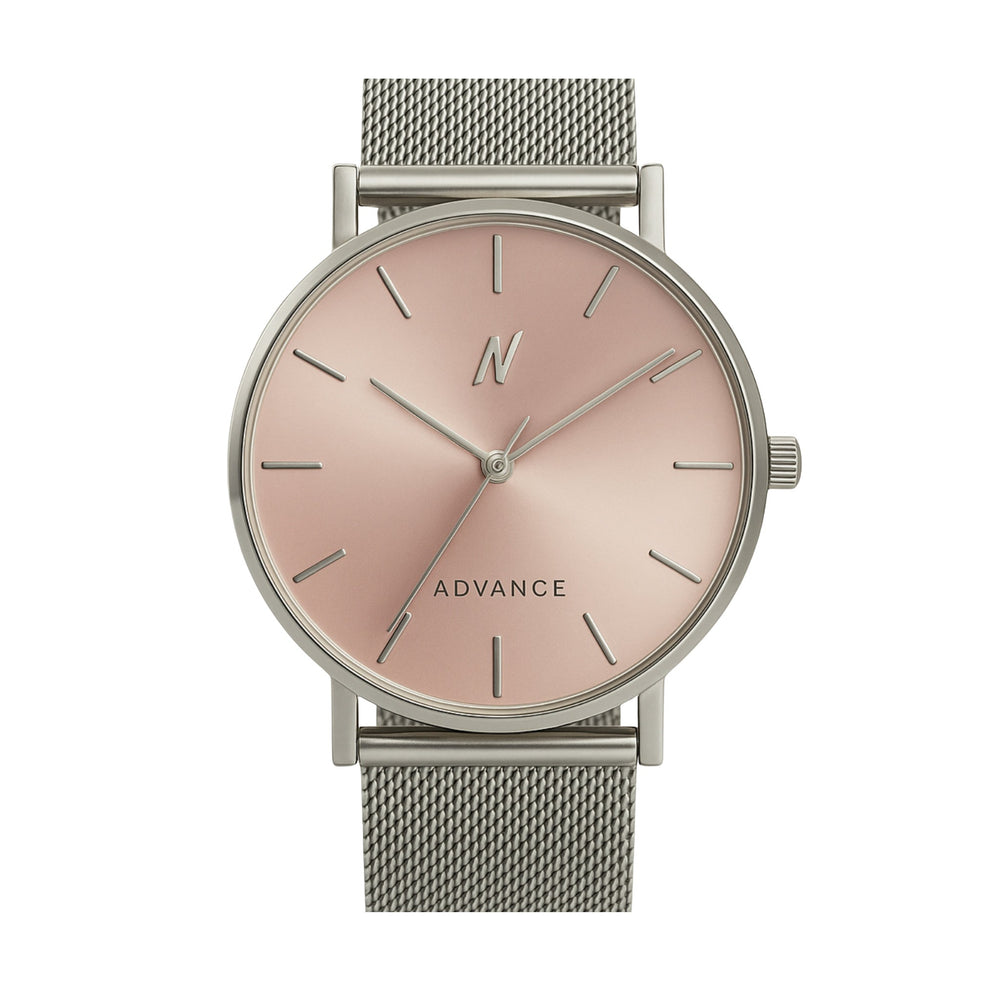Advance Blush Quartz Movement Watch, 36MM