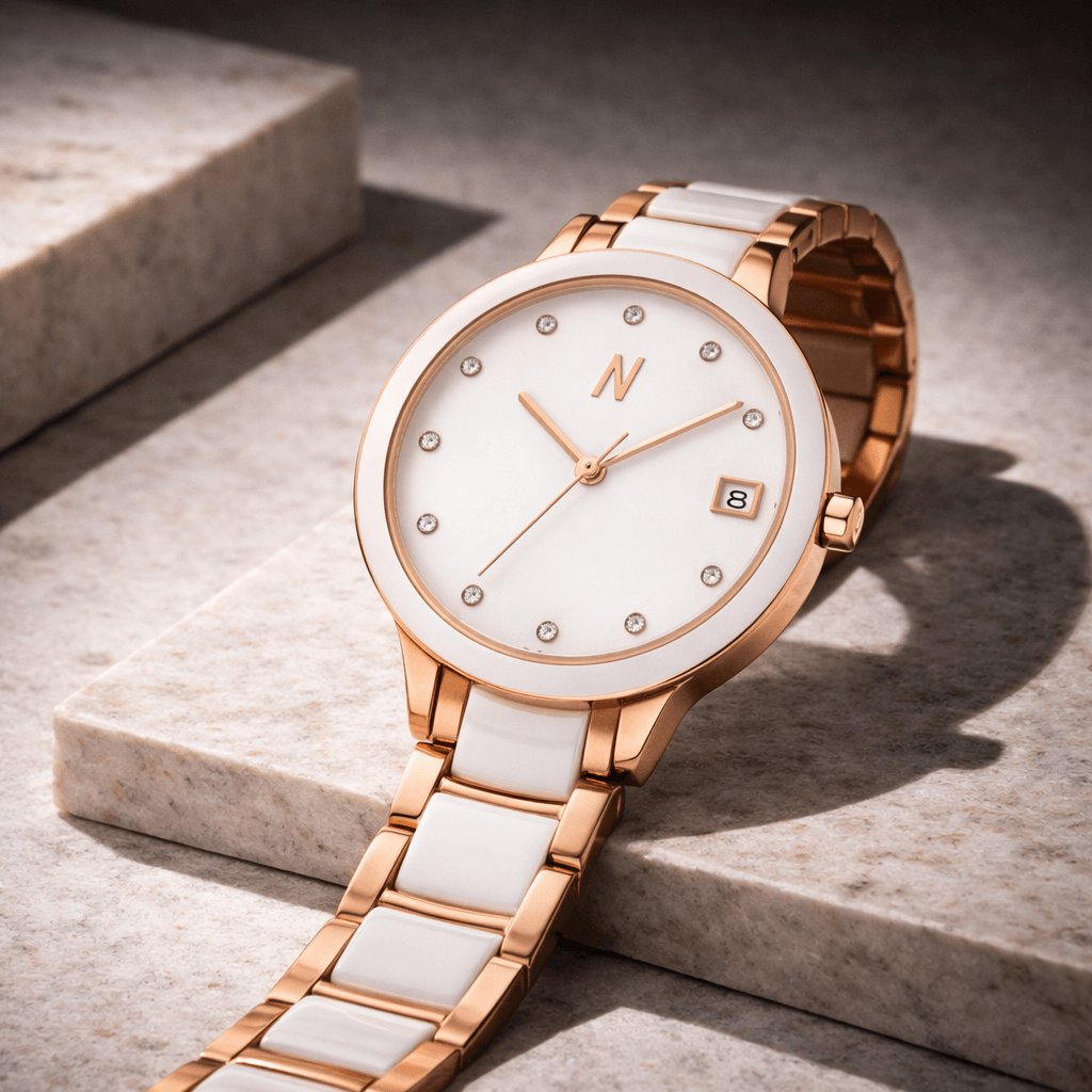 Petite Link Butterscotch Quartz Ceramic, 34MM