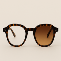 Thumbnail for clarity dusk large frame eyeglasses in tortoise with brown transition xtractive tints