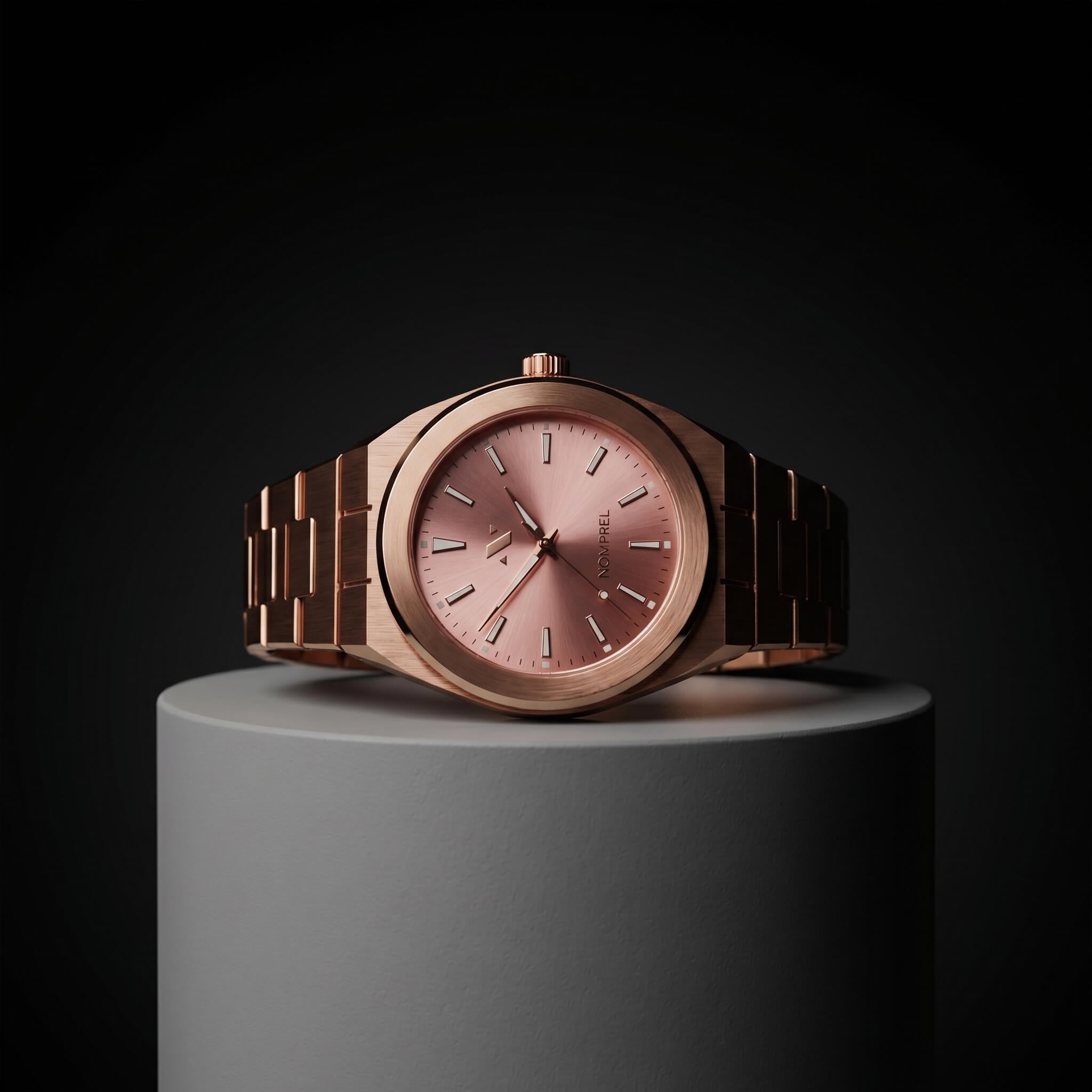 NCMPRBL Elevate Link Rosé Swiss Quartz Watch 42mm