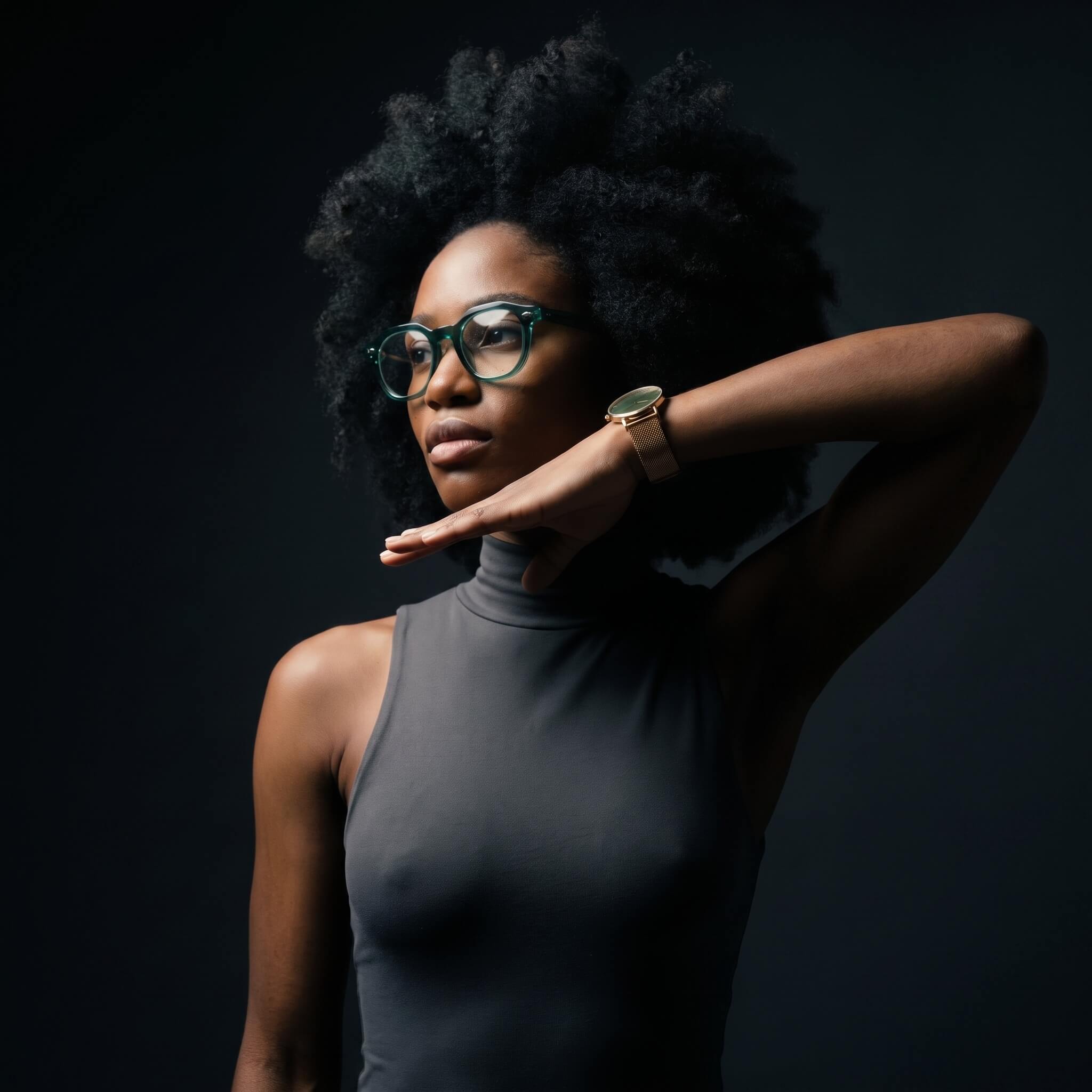 Manifest 46mm Geometric Eyeglasses - Deep Evergreen Teal