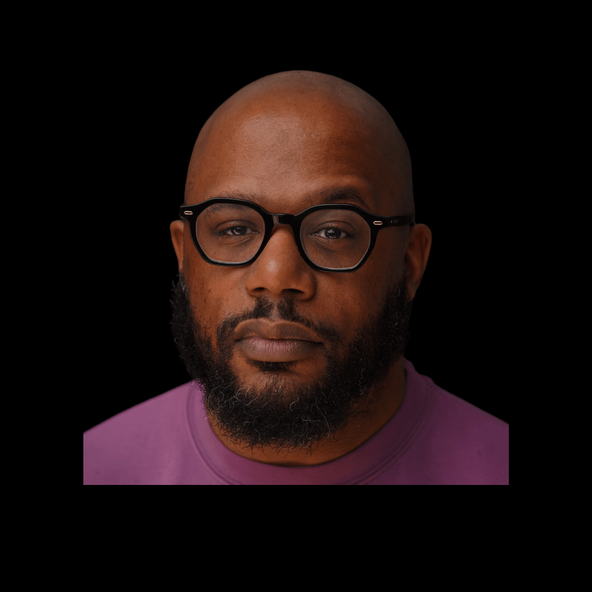 Focused 46mm Geometric Eyeglasses - Obsidian Black