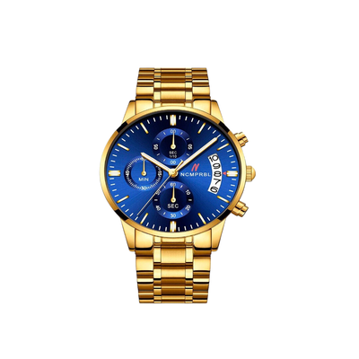 NCMPRBL Blue Face Glove 43mm watch FRONT